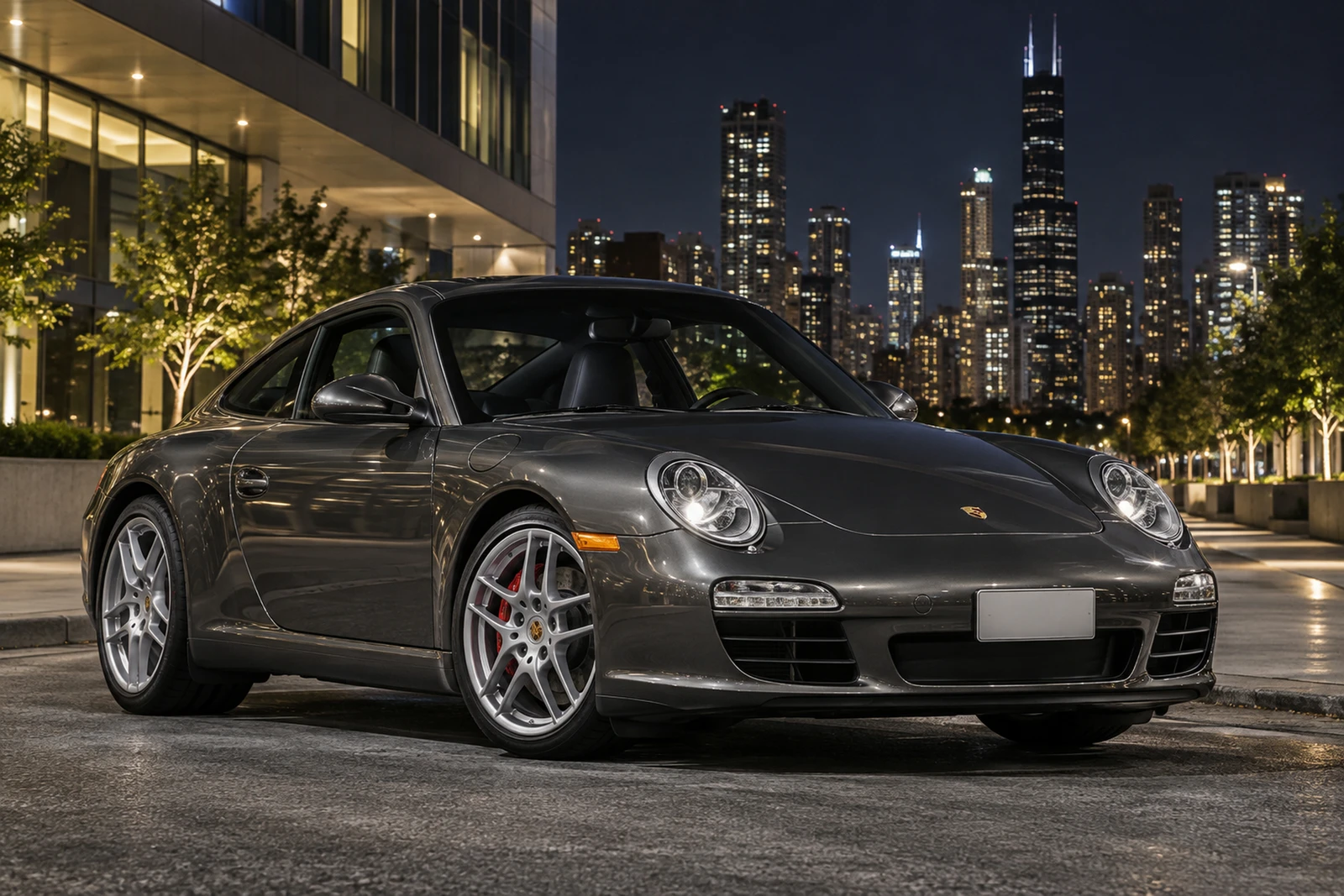 АВТО 1007984 Порше 911 997 графитовый Чикаго