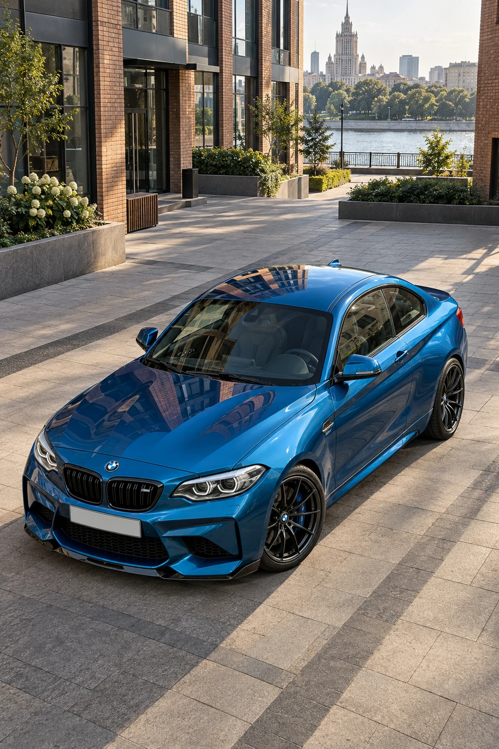 АВТО 1007232 BMW M2 F87 синий Москва