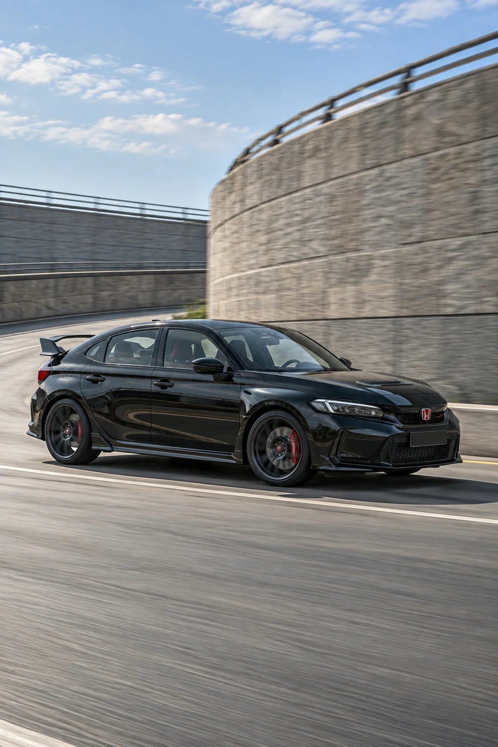 АВТО 1006826 Honda Civic Type R FL5 чёрный городской пандус