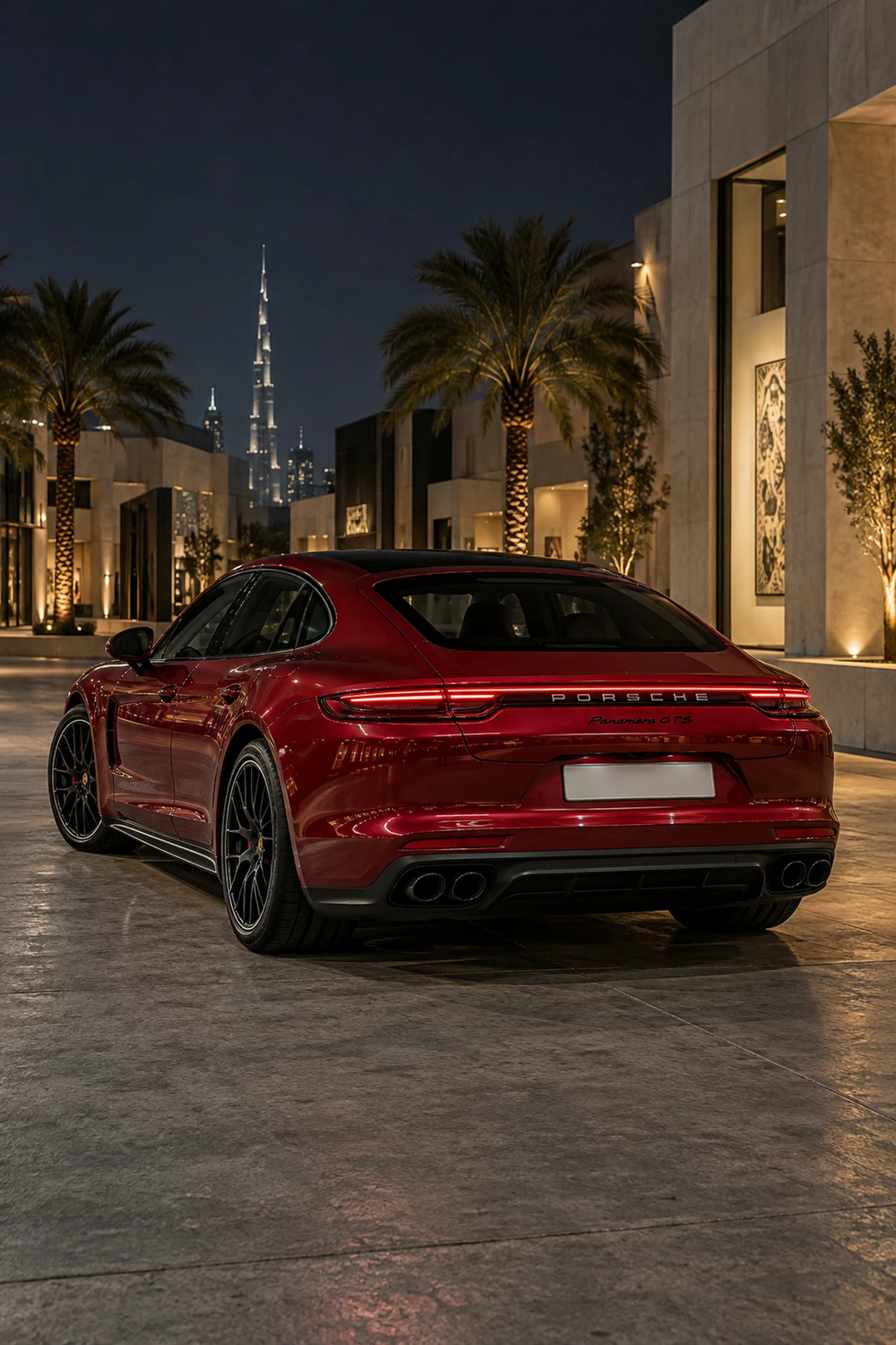 АВТО 1007189 Porsche Panamera GTS 971 красный Дубай