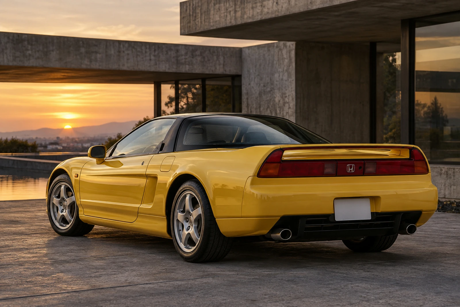 АВТО 1008194 Хонда NSX NA1 жёлтый Архитектура модернизма