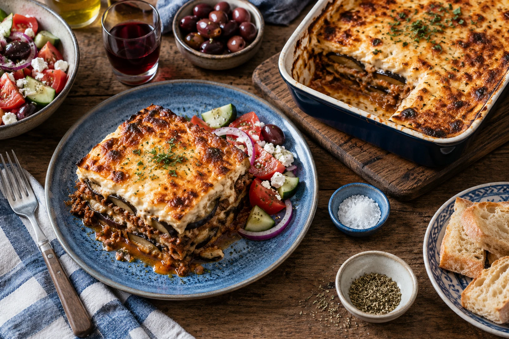 ЕДА 1000474 мусака с баклажанами и мясным соусом