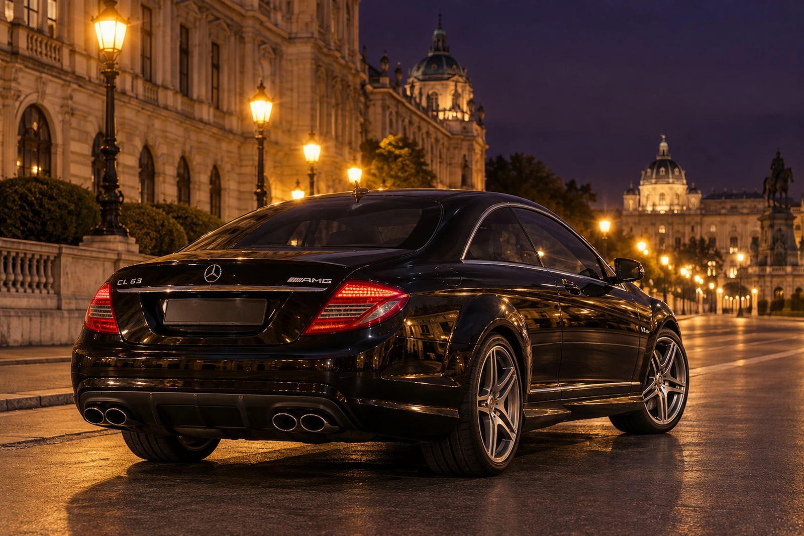 АВТО 1008176 Мерседес CL63 чёрный Вечерняя Вена