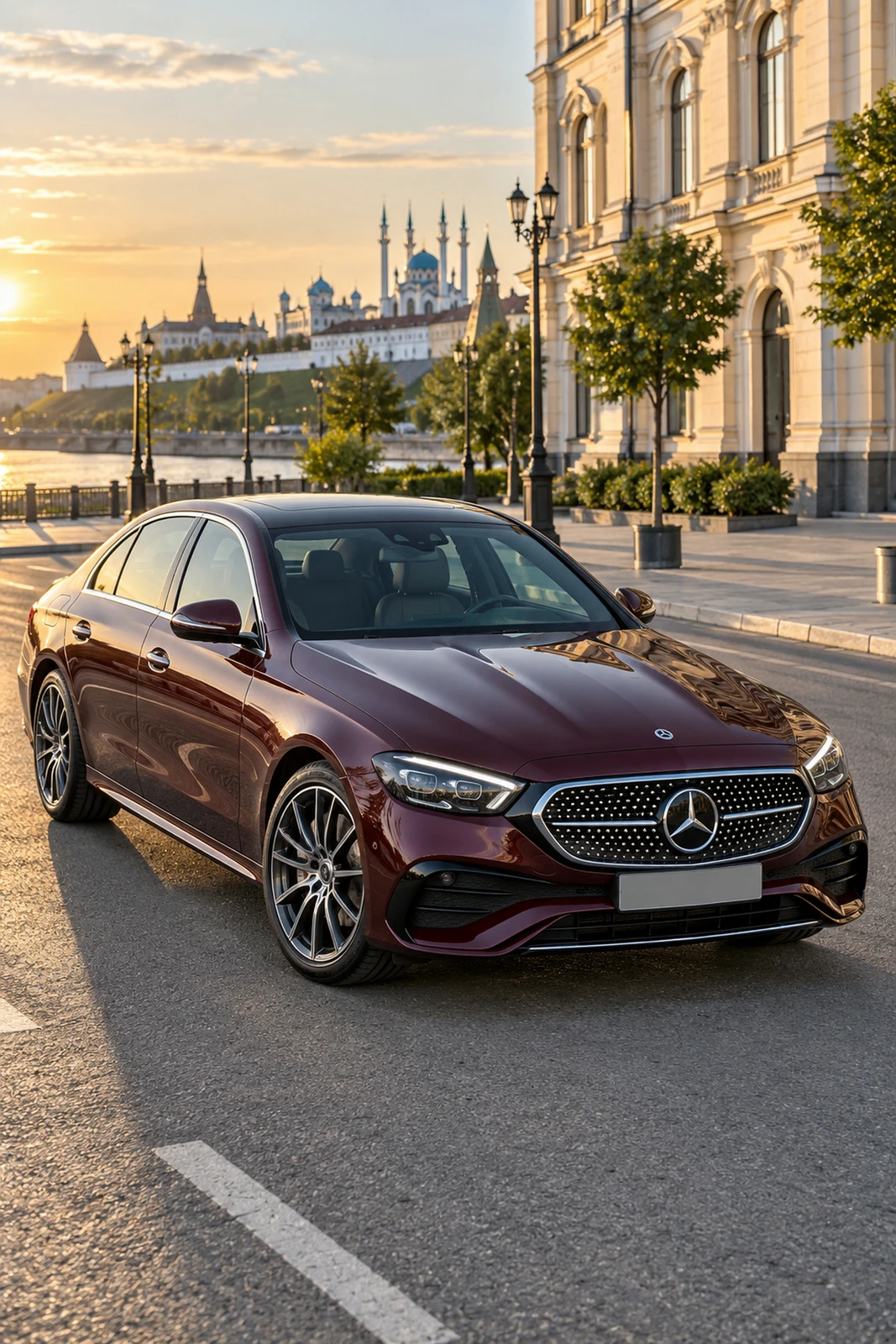АВТО 1007837 Мерседес E450 бордовый Казань