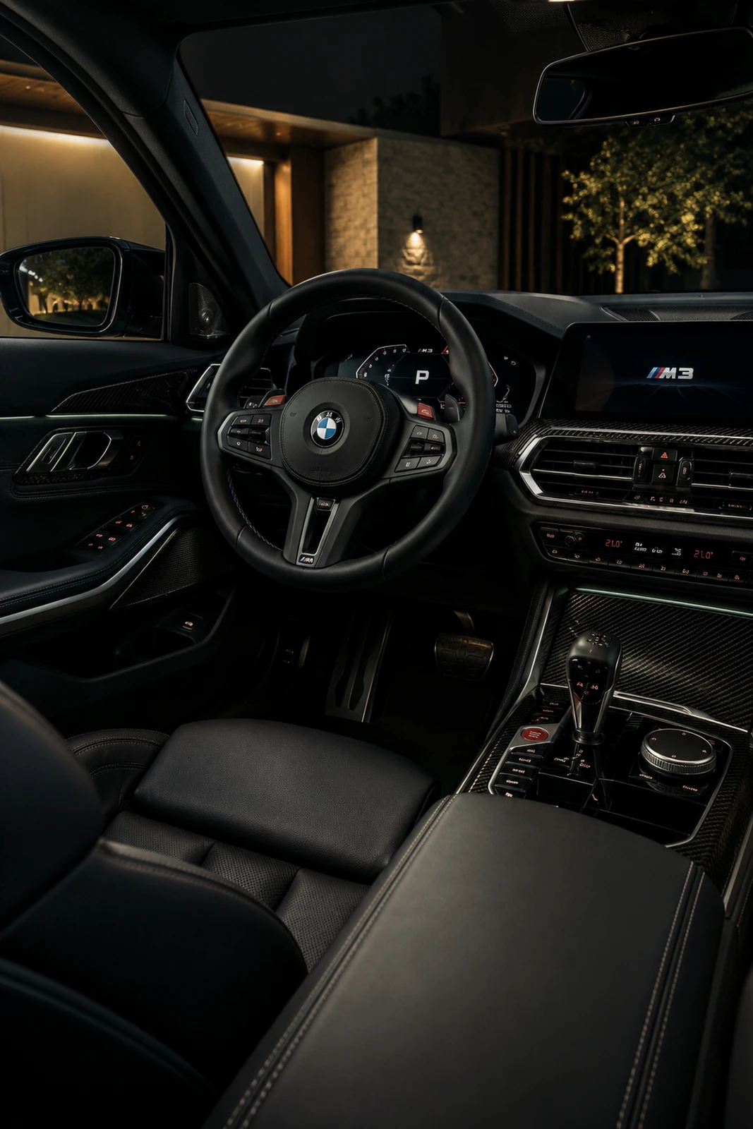 АВТО 1007905 БМВ M3 зелёный Сиденье и консоль