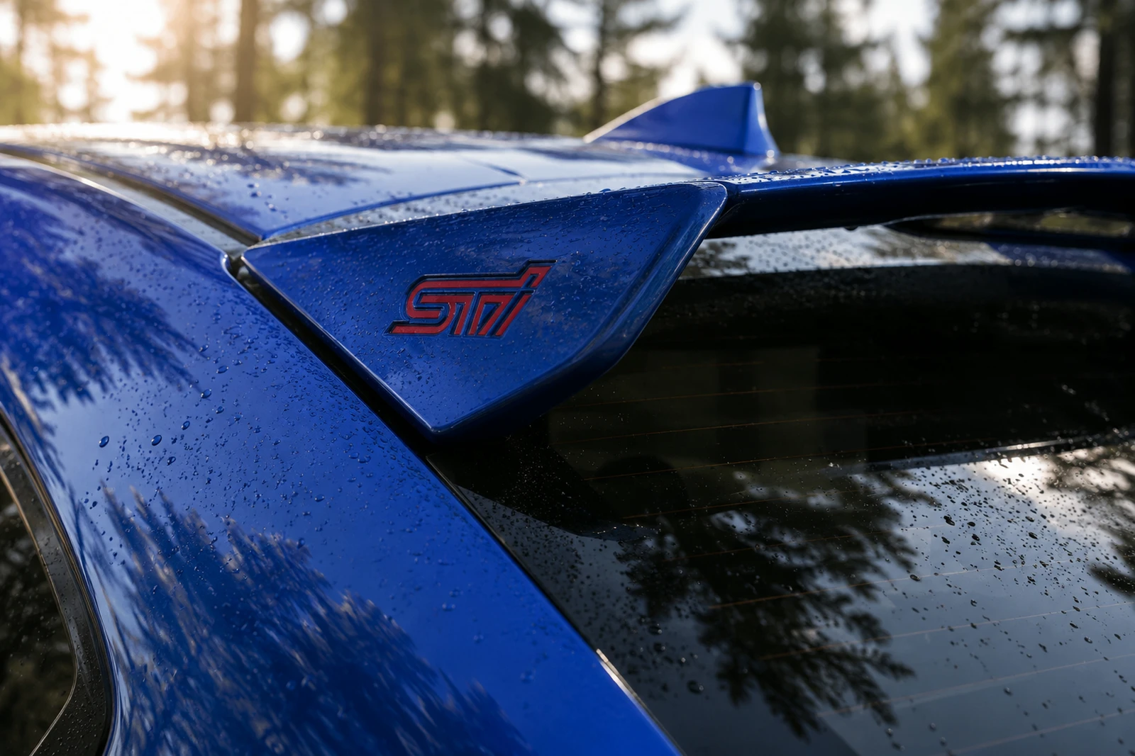 АВТО 1008522 Субару STI спойлер крыши
