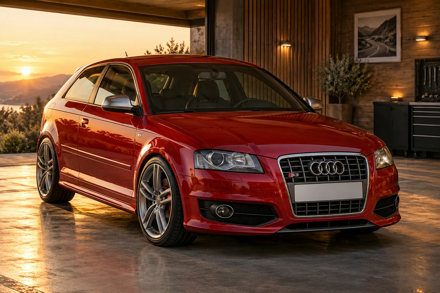 АВТО 1007211 Audi S3 8P красный клубный гараж