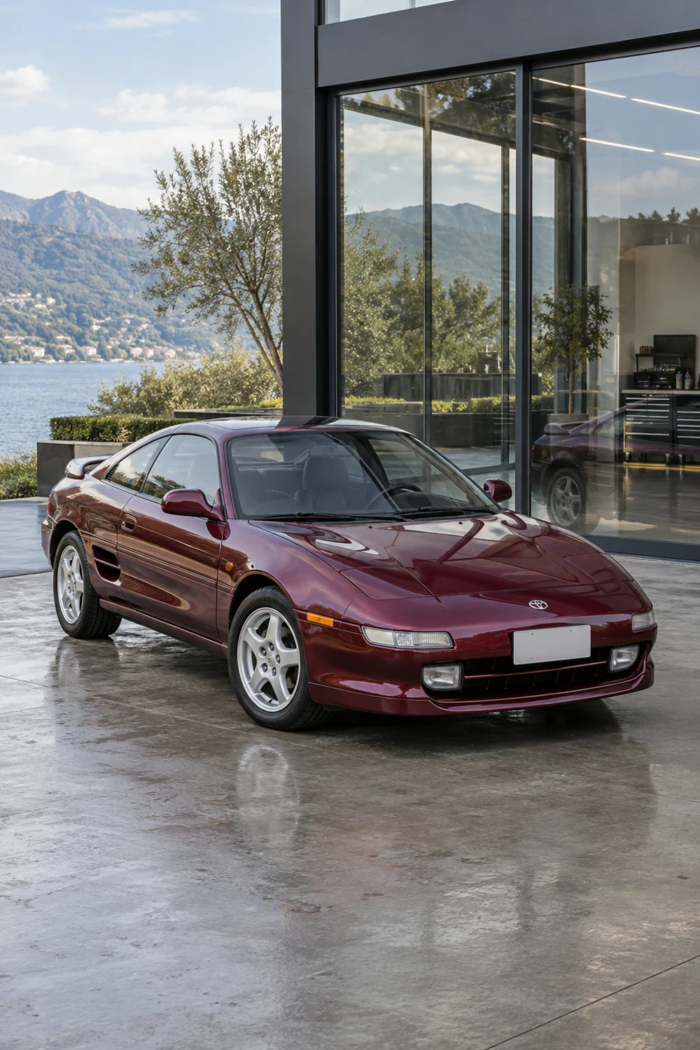 АВТО 1007468 Toyota MR2 SW20 бордовый детейлинг ателье
