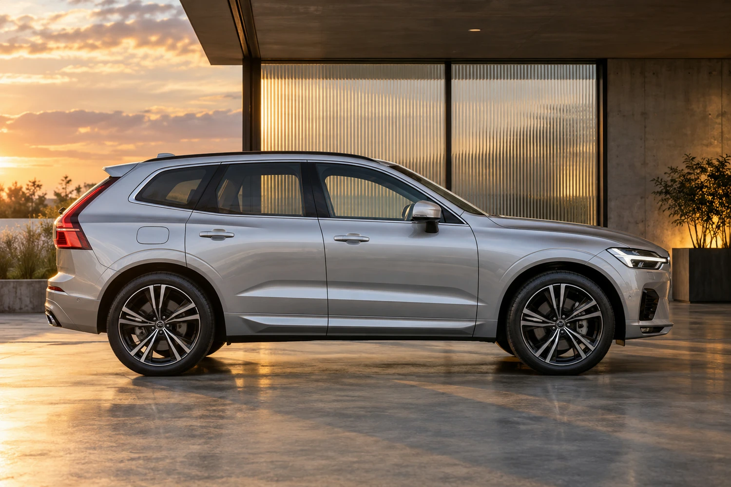 АВТО 1006805 Volvo XC60 R Design серебристый стеклянный гараж
