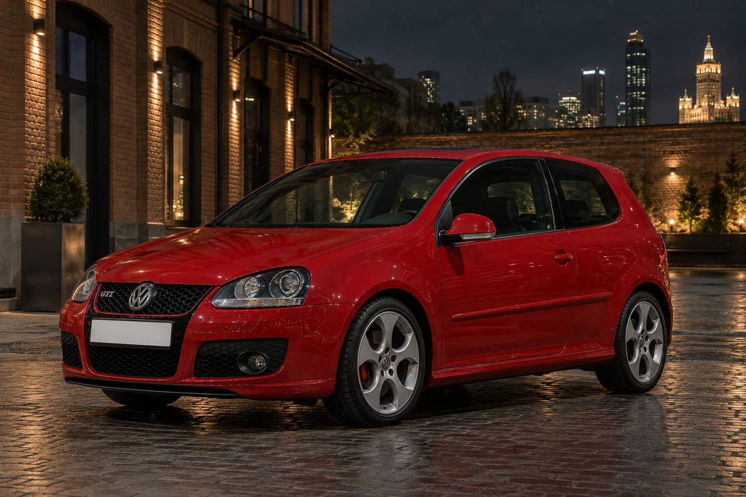 АВТО 1007296 Volkswagen Golf GTI Mk5 красный Москва