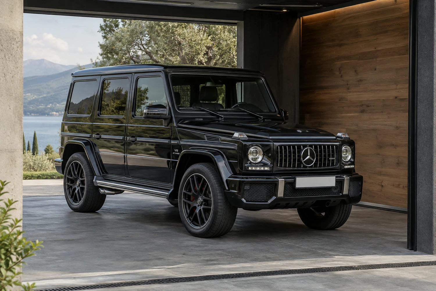 АВТО 1007390 Mercedes G63 AMG W463 чёрный клубный гараж