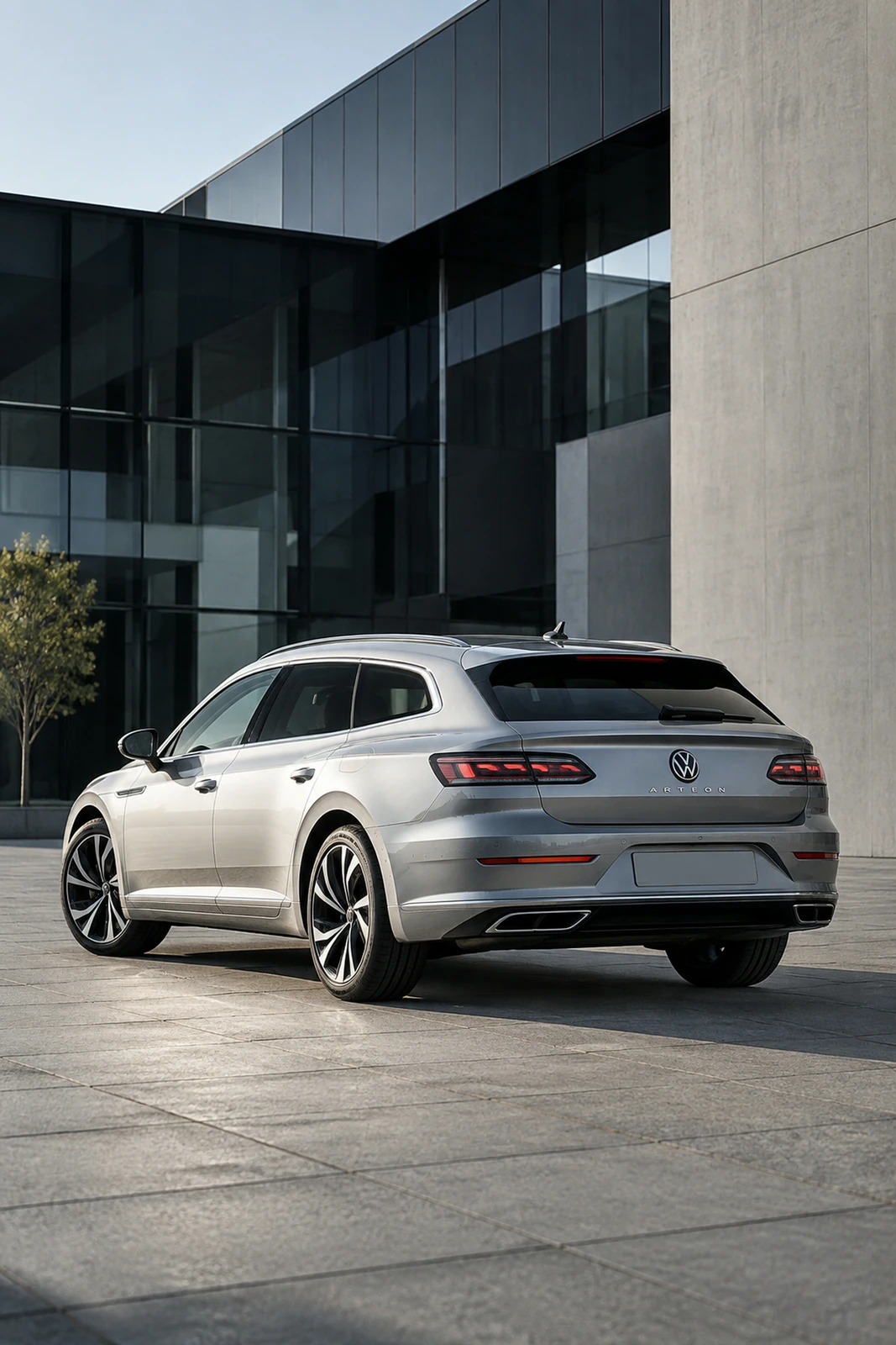 АВТО 1007551 серебристый Volkswagen Arteon Shooting Brake у архитектуры