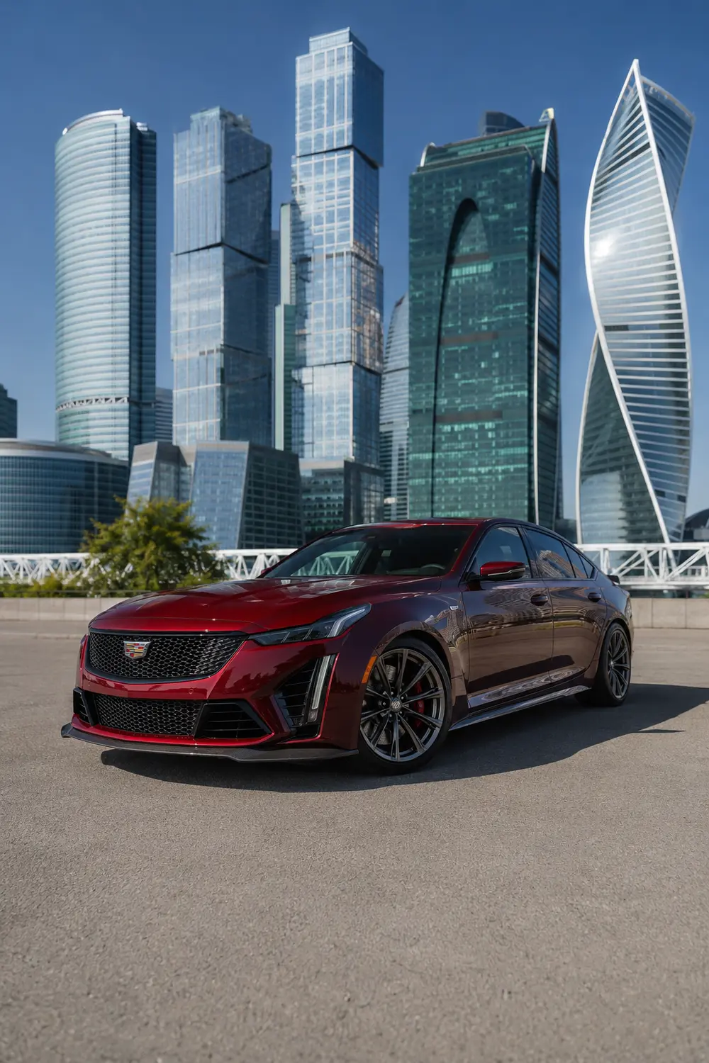 АВТО 1003937 бордовый Cadillac CT5 V Blackwing у Москва Сити