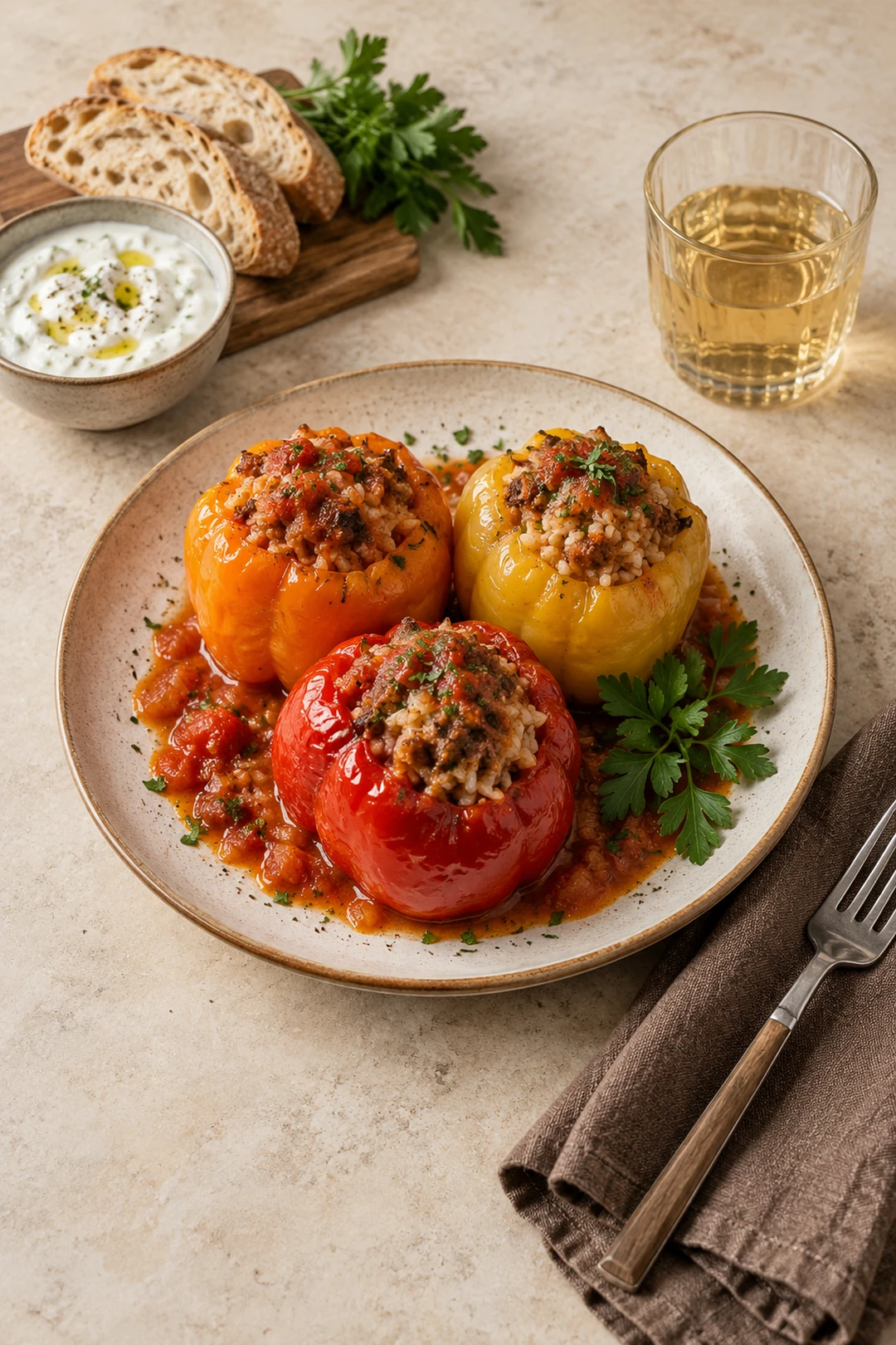 ЕДА 1001753 перцы фаршированные мясом и рисом