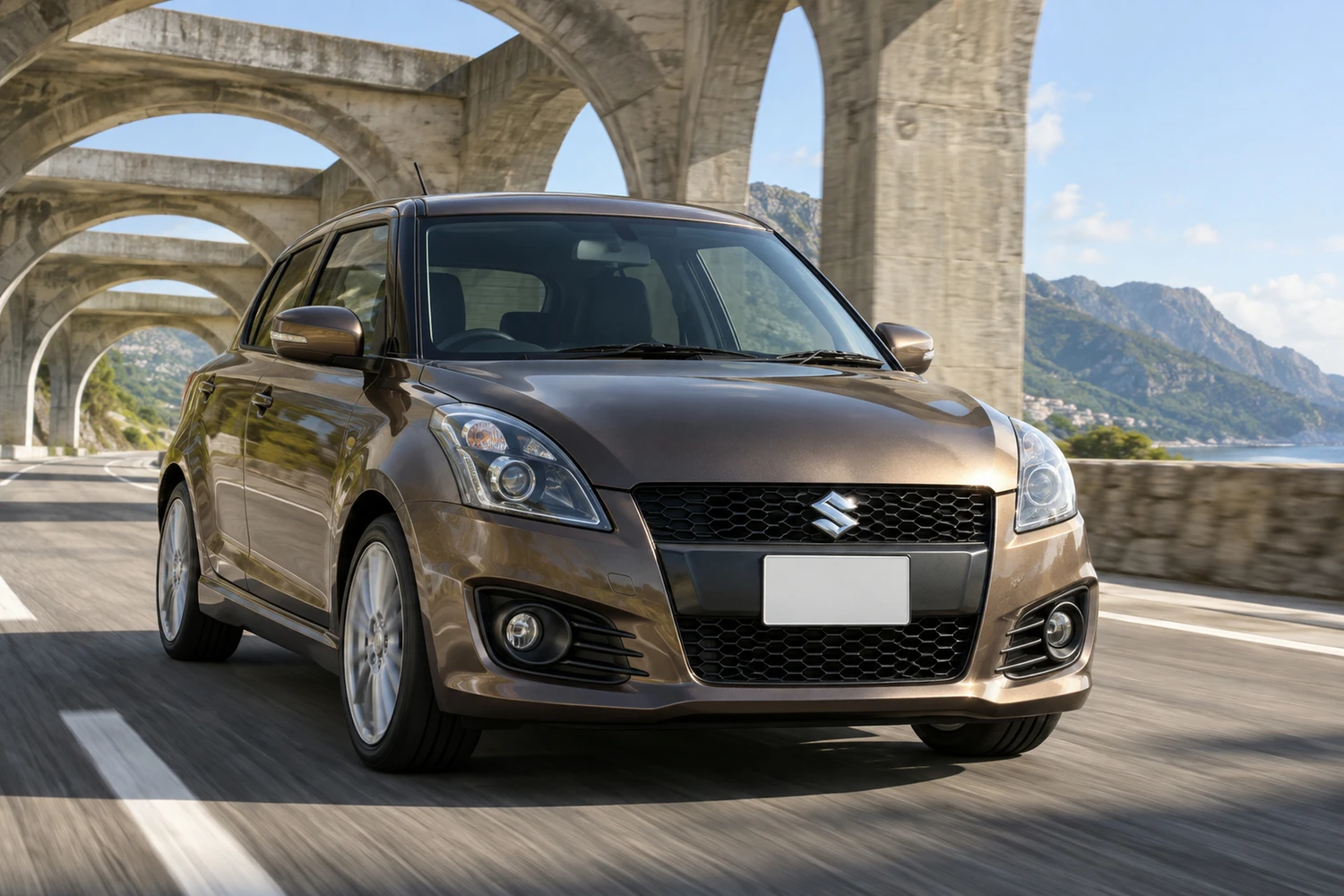 АВТО 1007134 Suzuki Swift Sport ZC32S бронзовый под арками