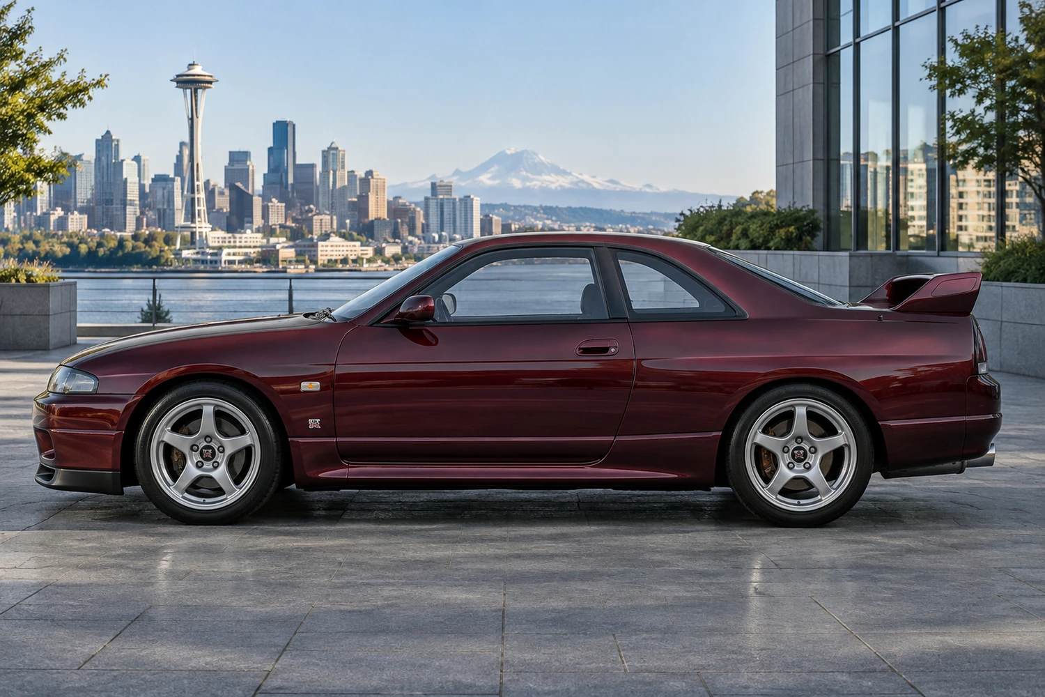 АВТО 1007311 Nissan Skyline GTR R33 бордовый Сиэтл
