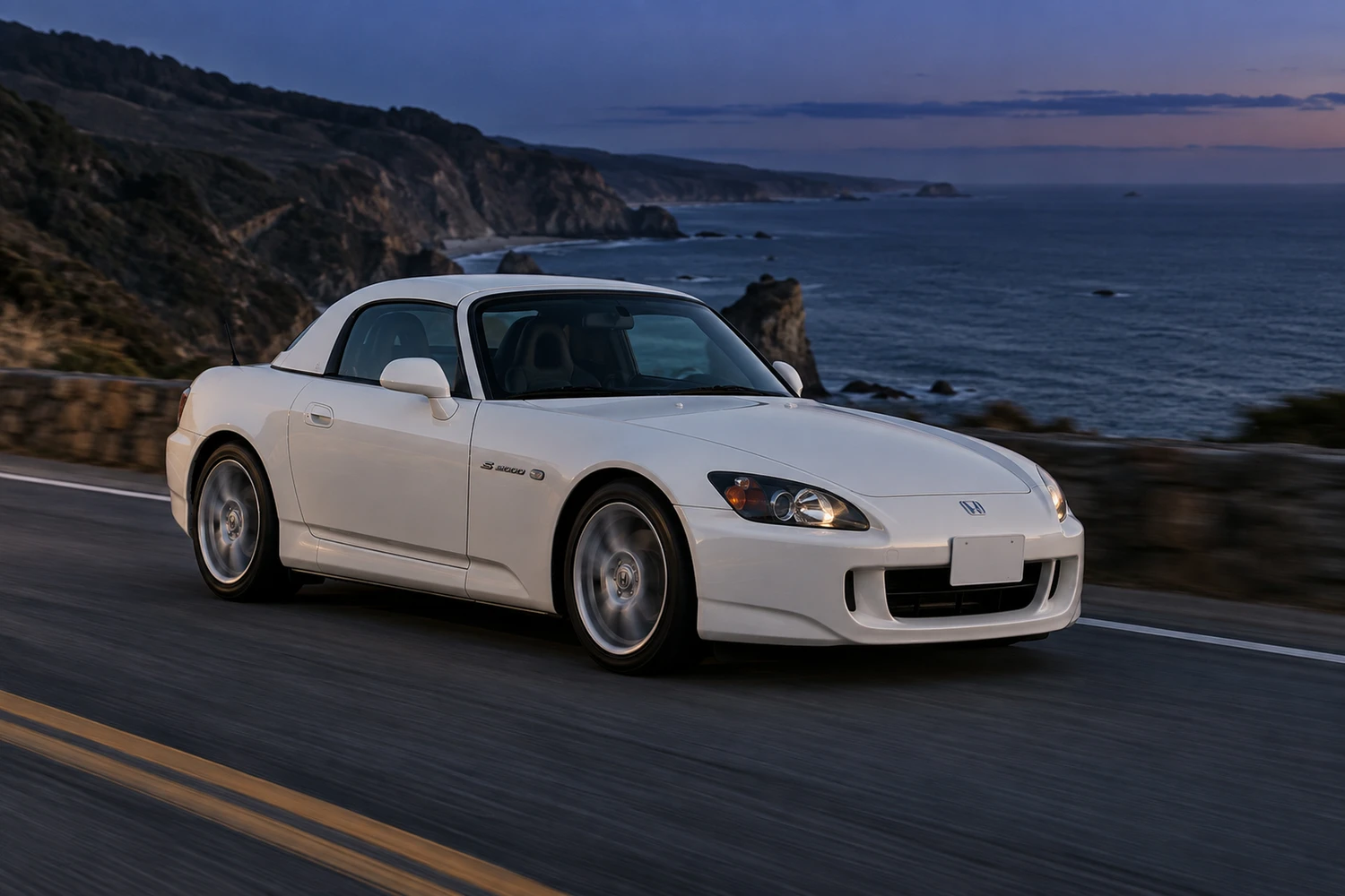 АВТО 1007310 Honda S2000 AP1 белый прибрежная дорога
