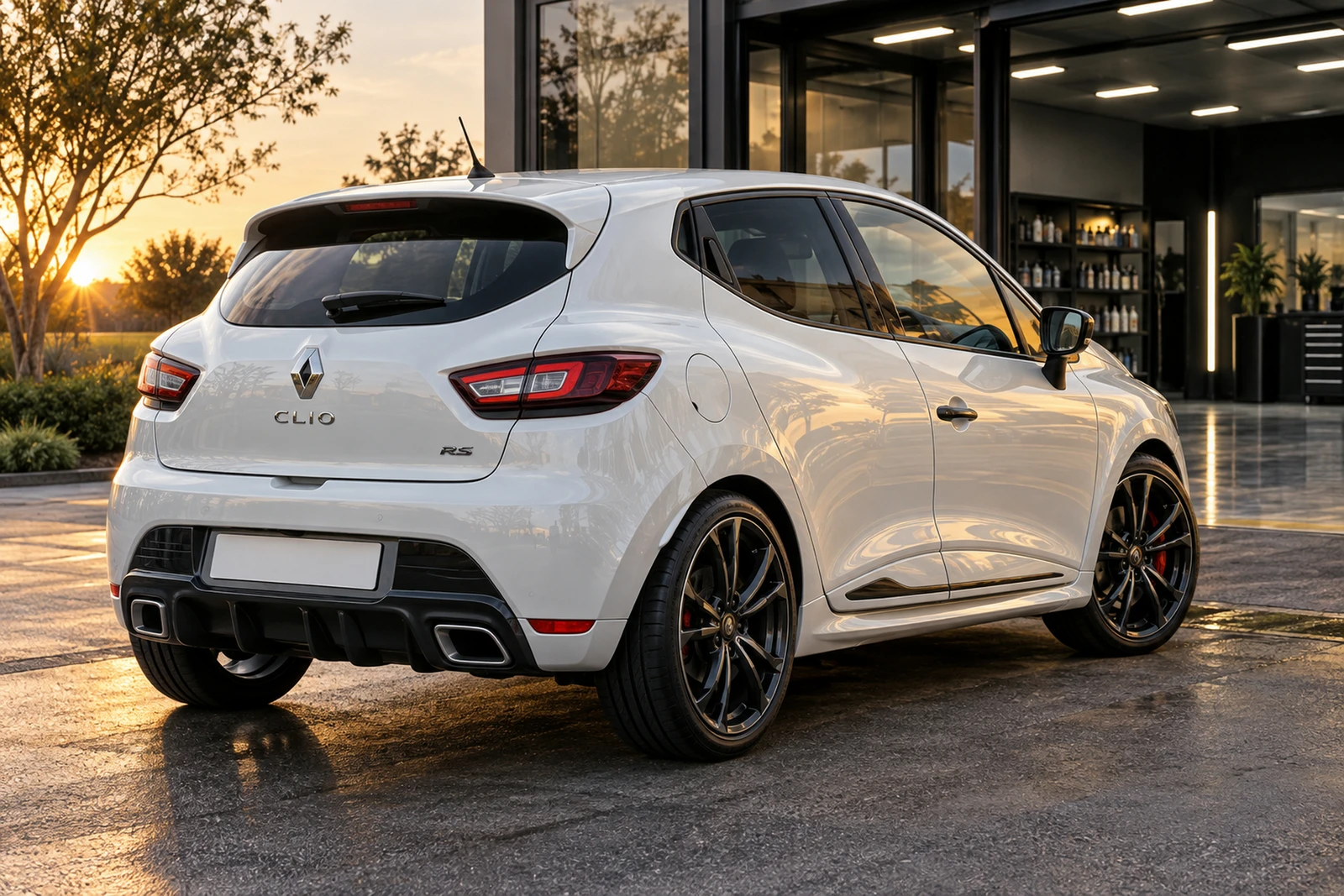 АВТО 1007922 Рено Клио RS белый Бокс детейлинга