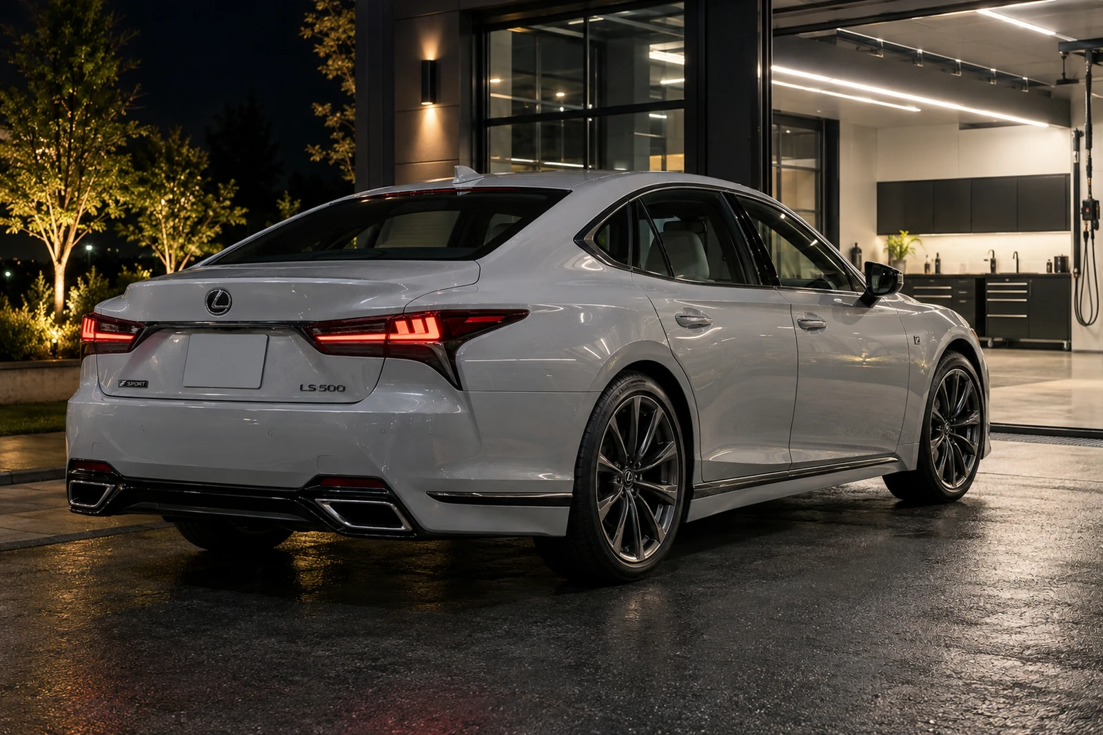АВТО 1008044 Лексус LS500 светло-серый Бокс детейлинга