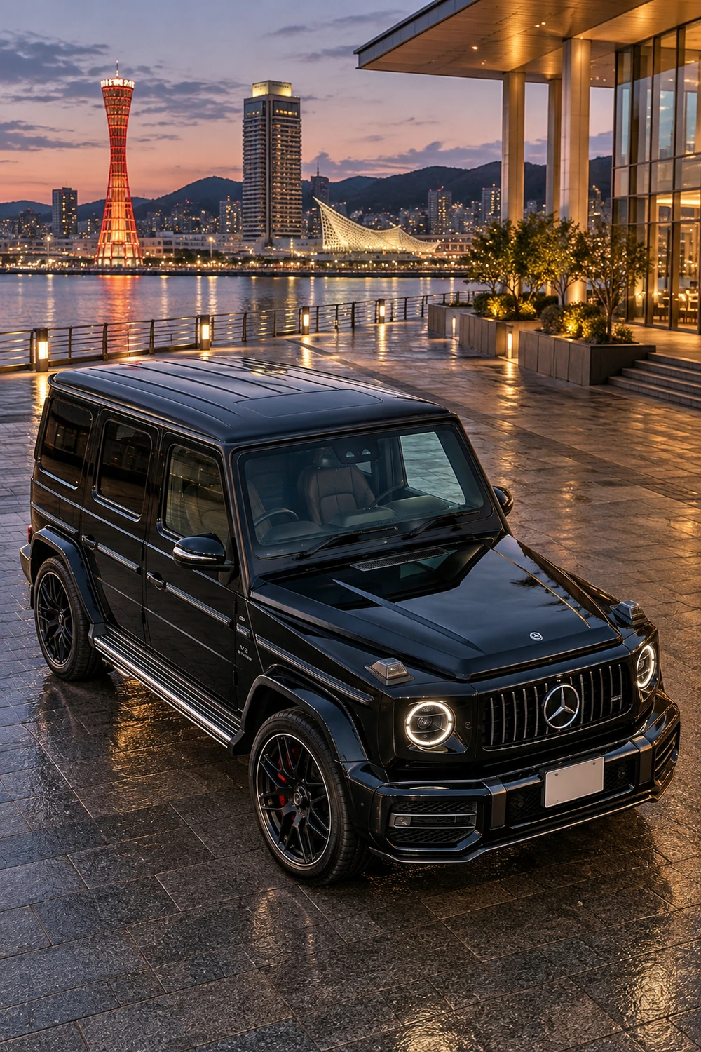 АВТО 1007331 Mercedes G63 AMG W463 чёрный Кобе