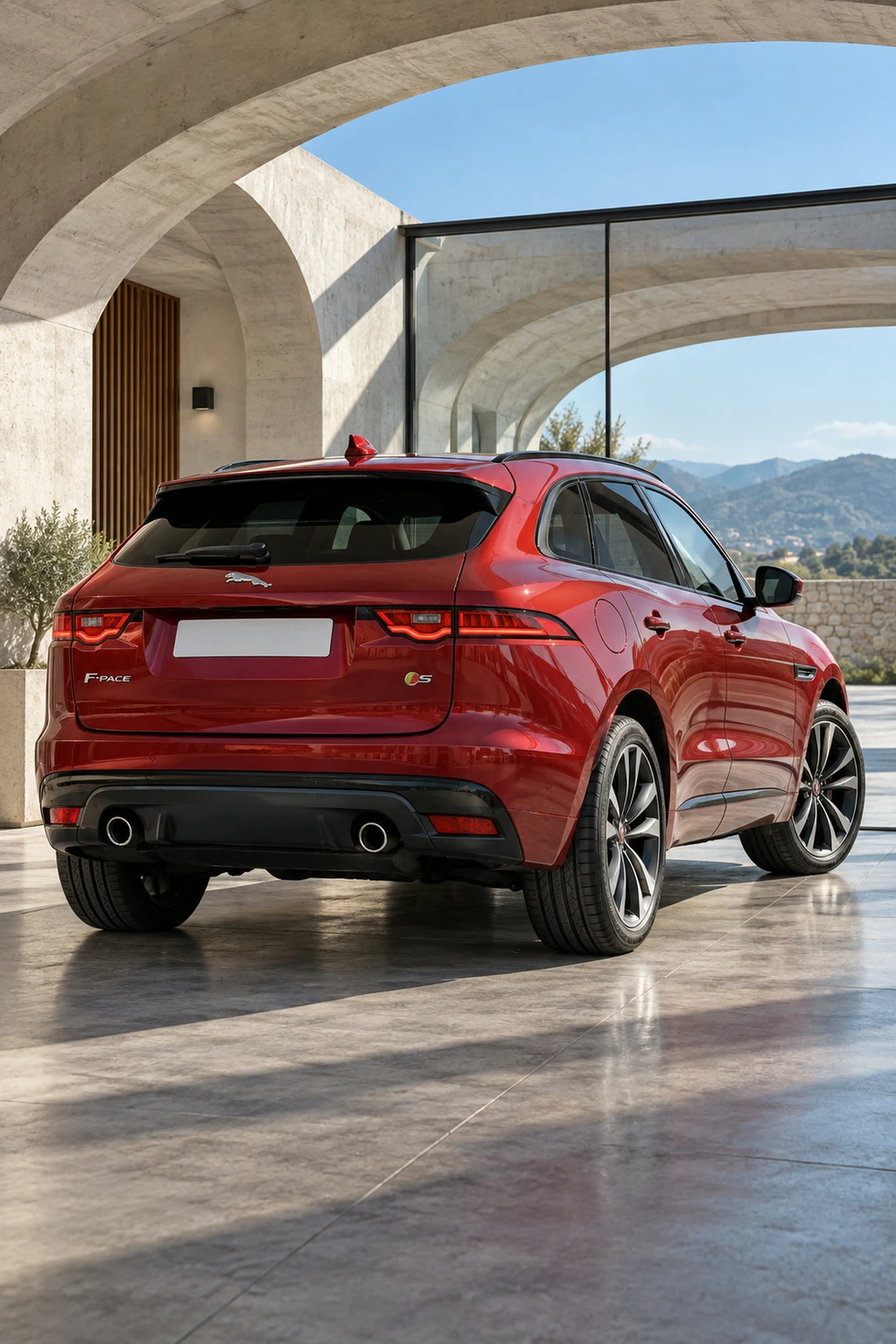 АВТО 1006862 Jaguar F Pace S красный арочный паркинг