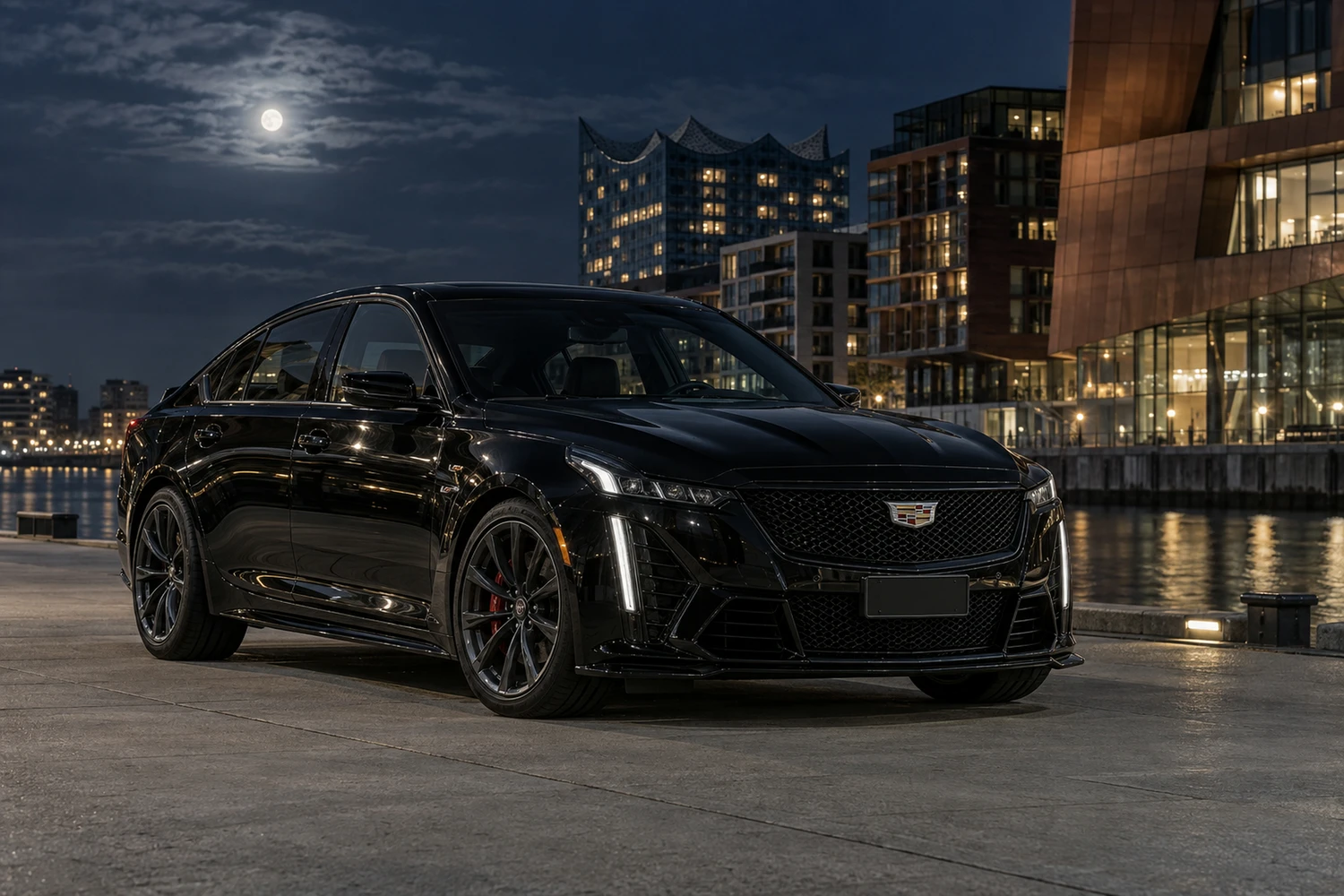 АВТО 1006785 Cadillac CT5V Blackwing чёрный Гамбург