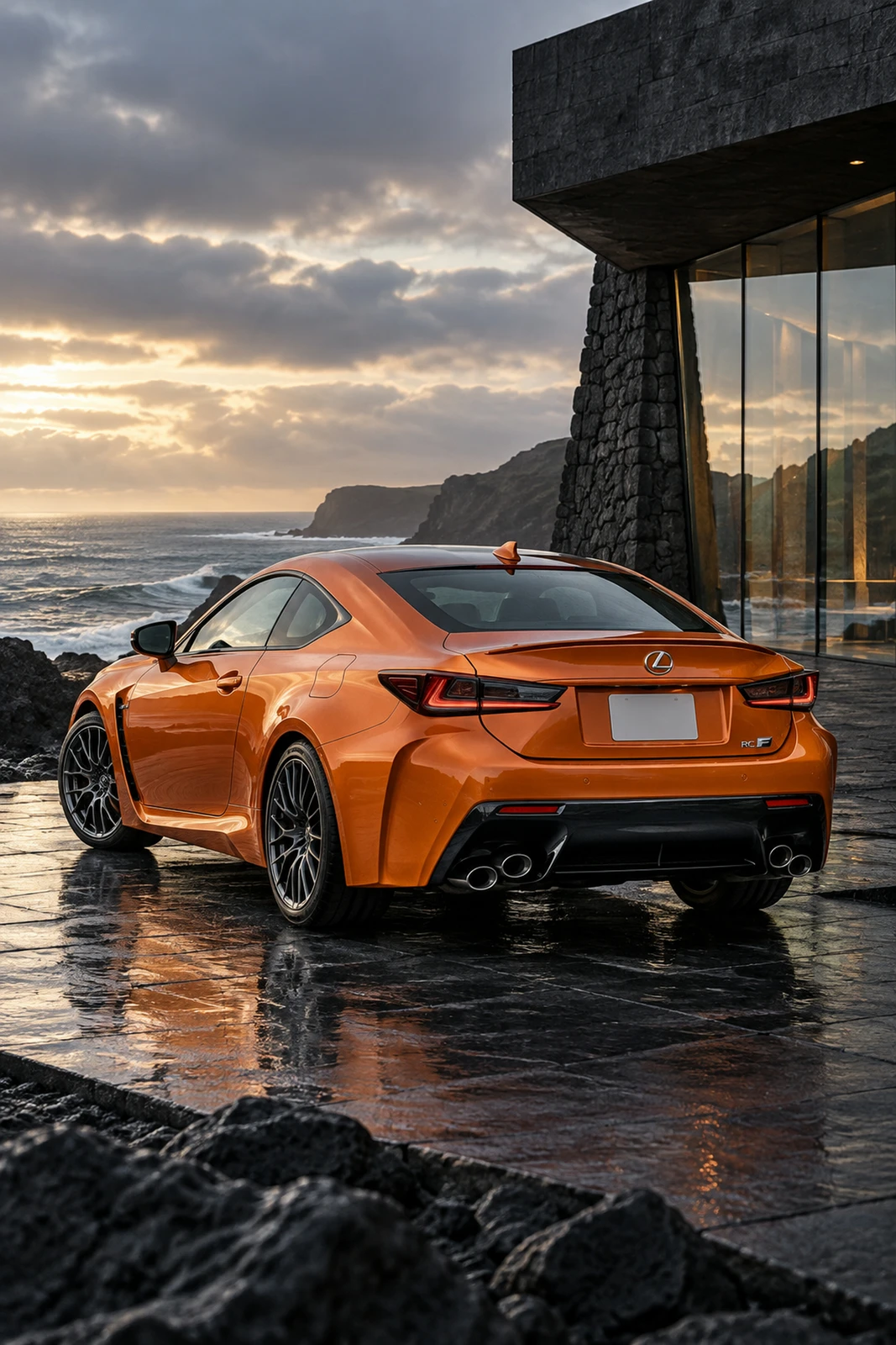АВТО 1008341 Лексус RC F Оранжевый Прибрежный музей