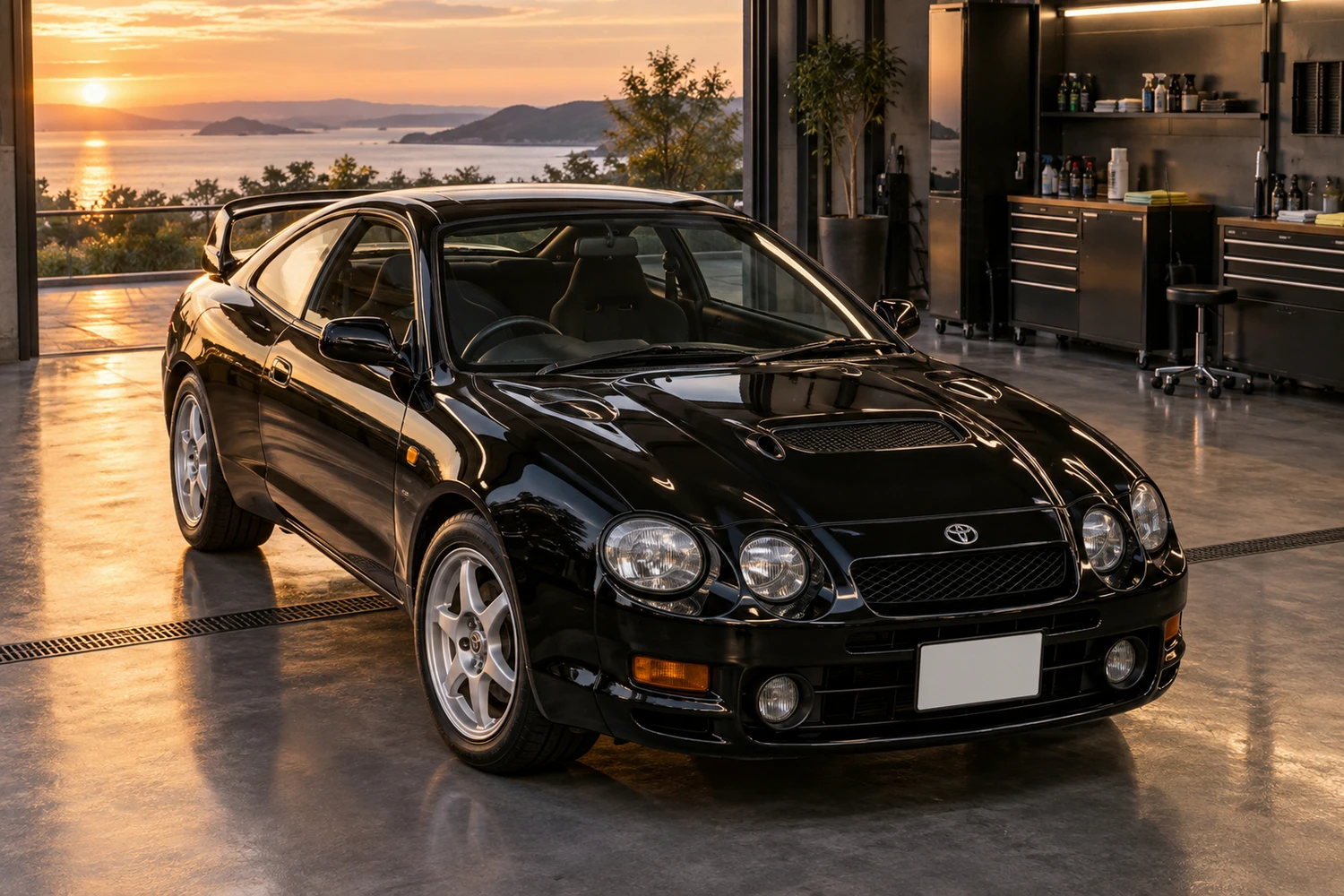 АВТО 1007199 Toyota Celica GT Four ST205 чёрный детейлинг ателье