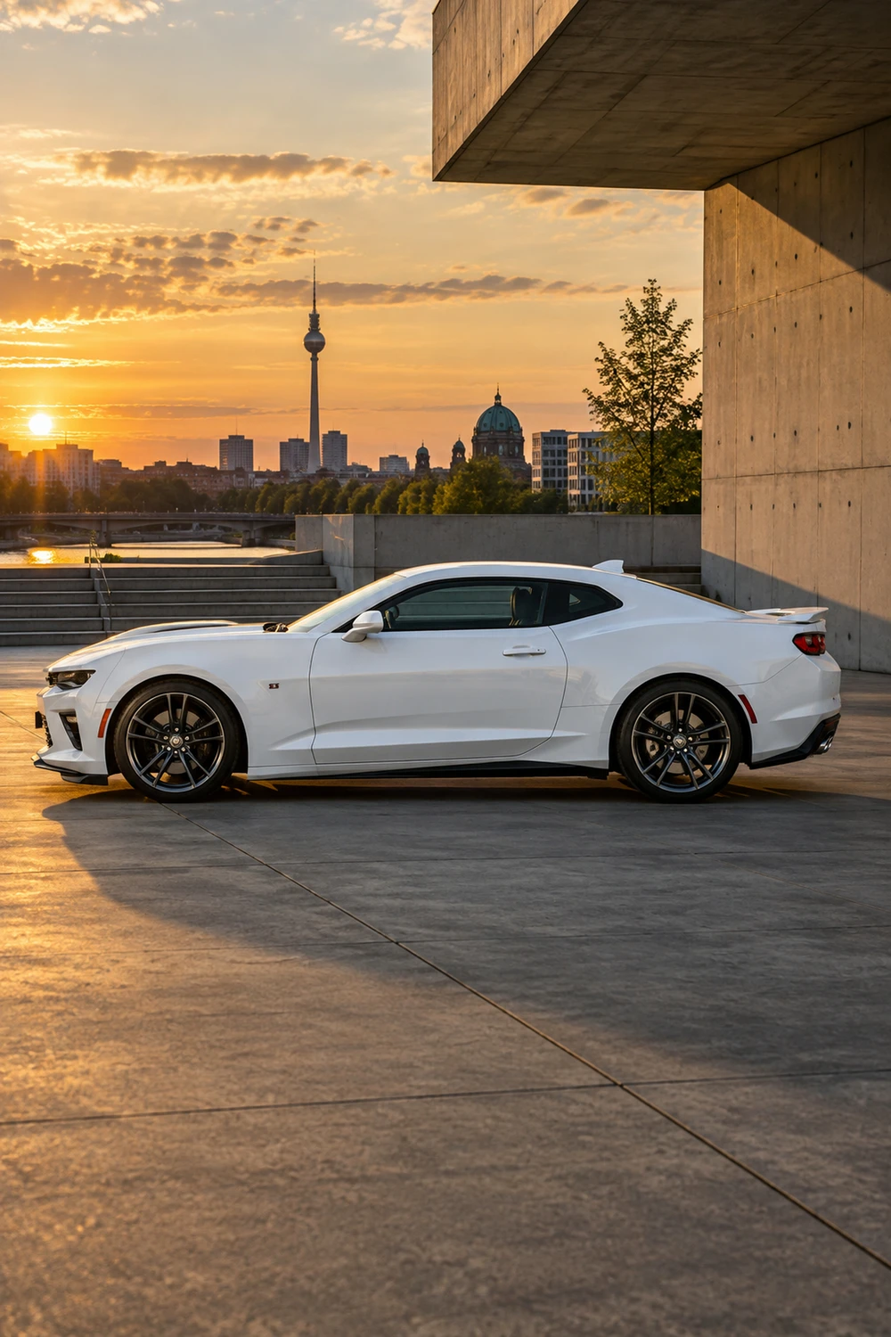 АВТО 1007190 Chevrolet Camaro SS белый Берлин
