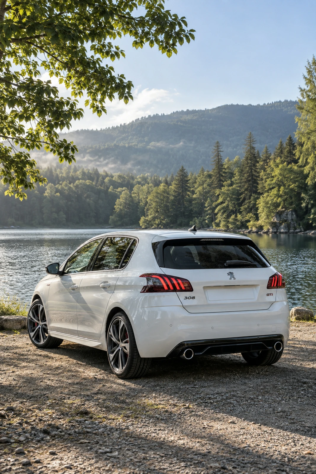 АВТО 1008253 Пежо 308 GTi белый Лесное озеро