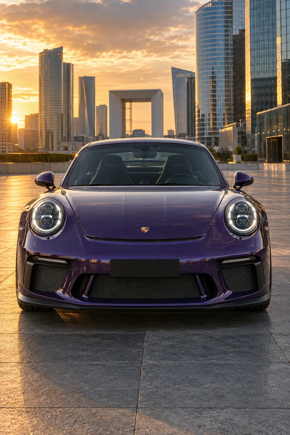 АВТО 1006843 Porsche 911 GT3 991 фиолетовый Париж