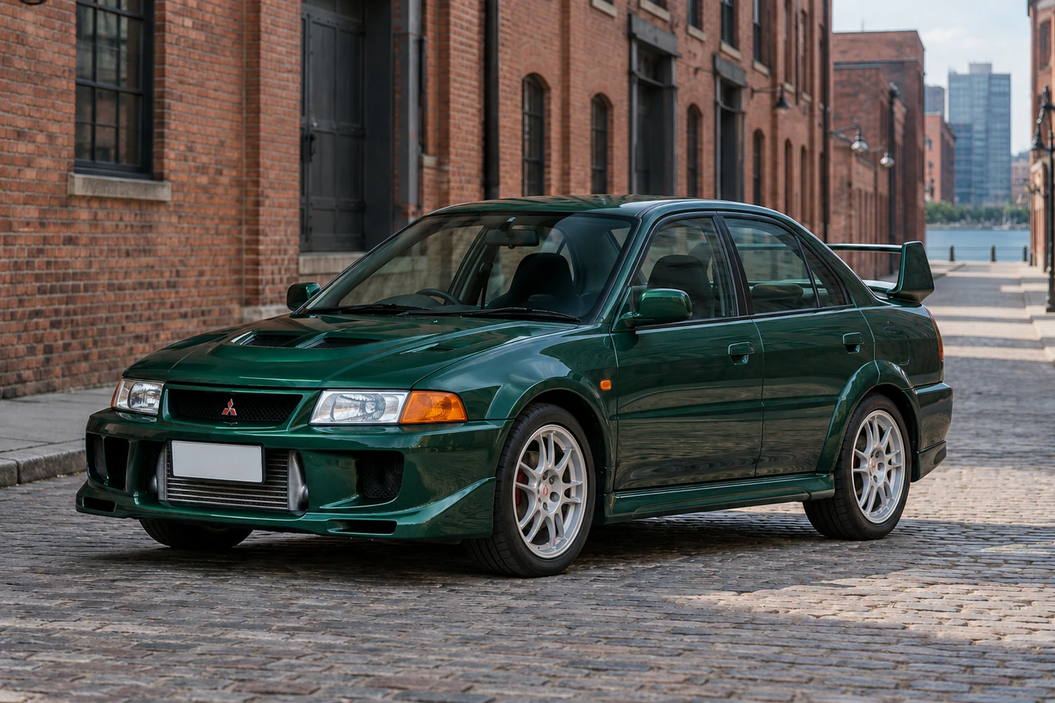 АВТО 1007249 Mitsubishi Lancer Evolution V зелёный Бостон