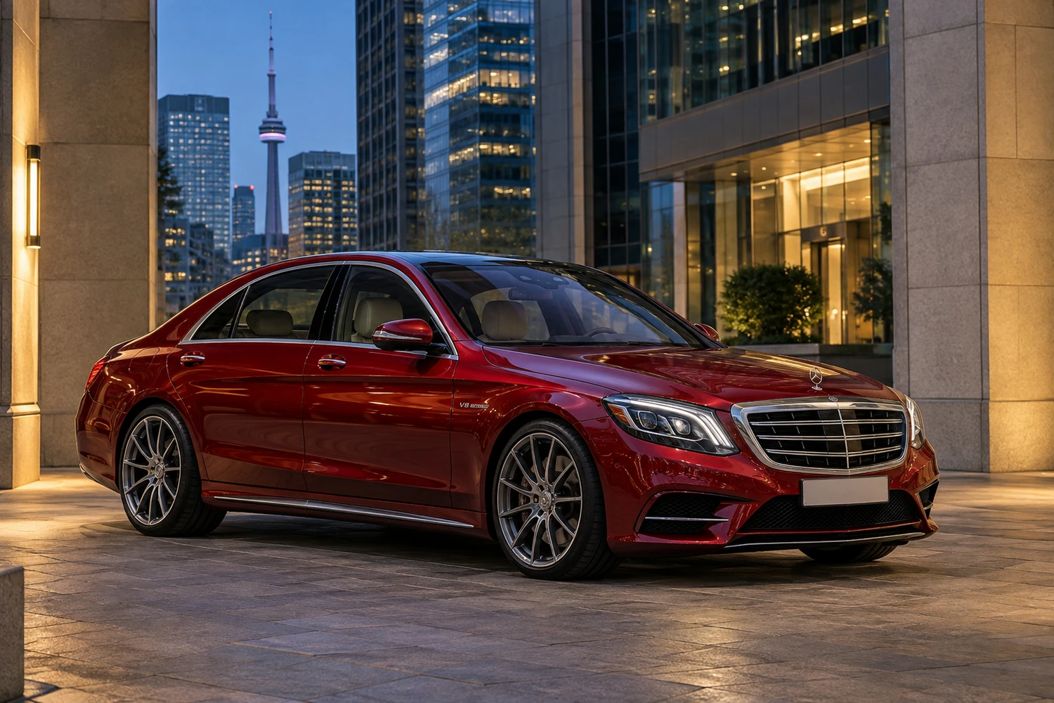 АВТО 1006931 Mercedes S500 W222 красный Торонто