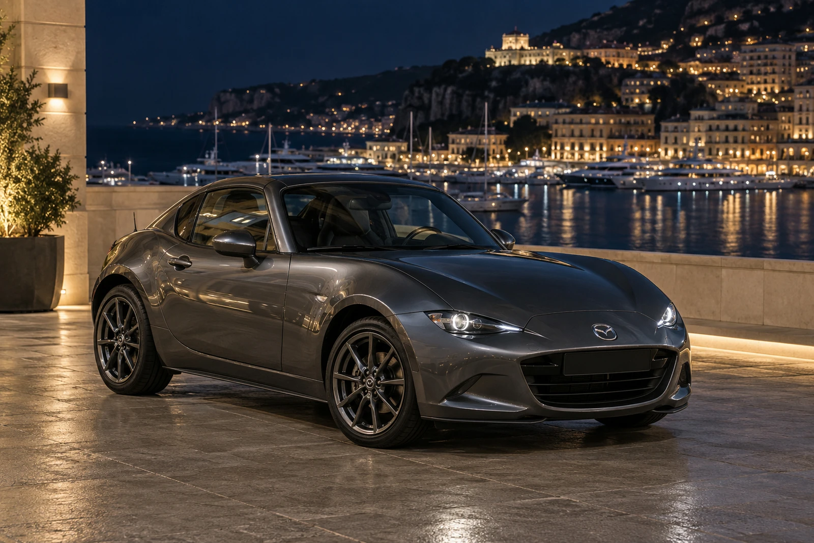 АВТО 1008650 Мазда MX5 RF серый Ночная марина Монако