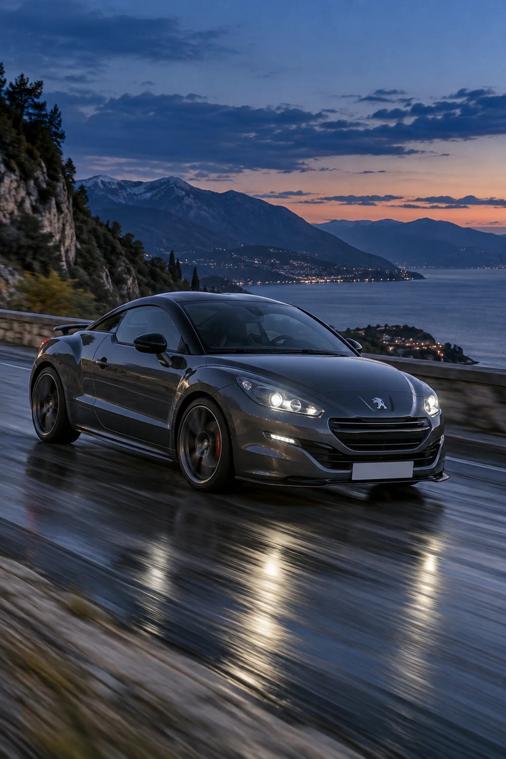 АВТО 1007302 Peugeot RCZ R графит мокрый асфальт