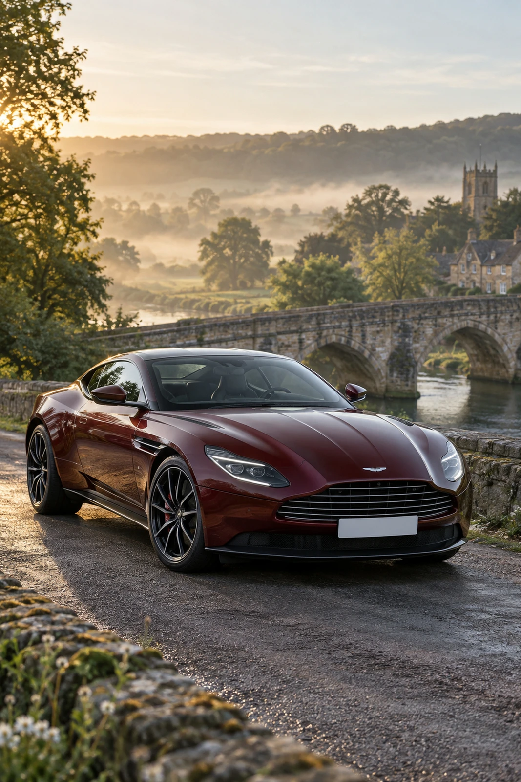 АВТО 1008319 Астон Мартин DB11 Бордовый Каменный мост