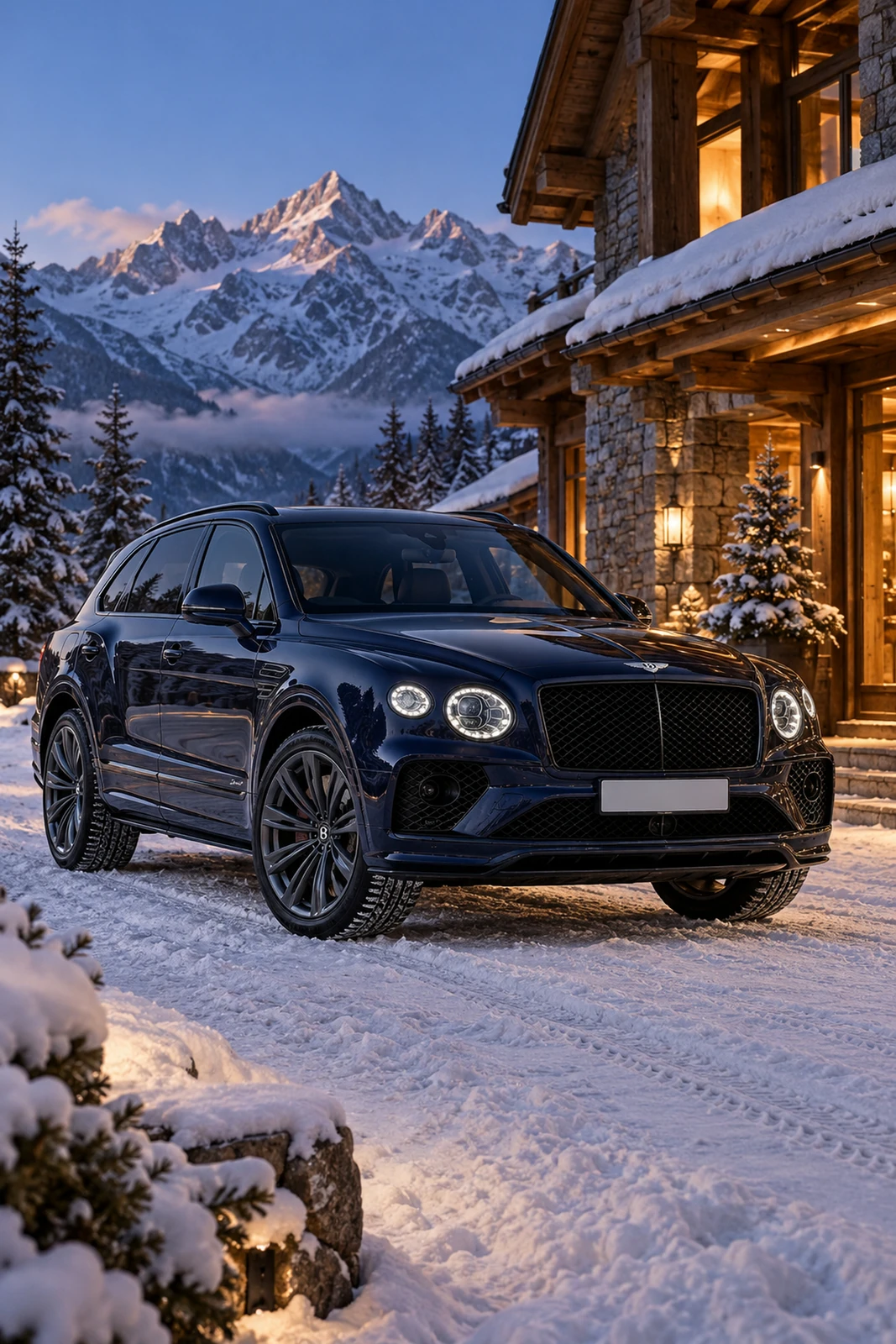 АВТО 1007767 Бентли-Bentayga-Speed-альпийский-лодж