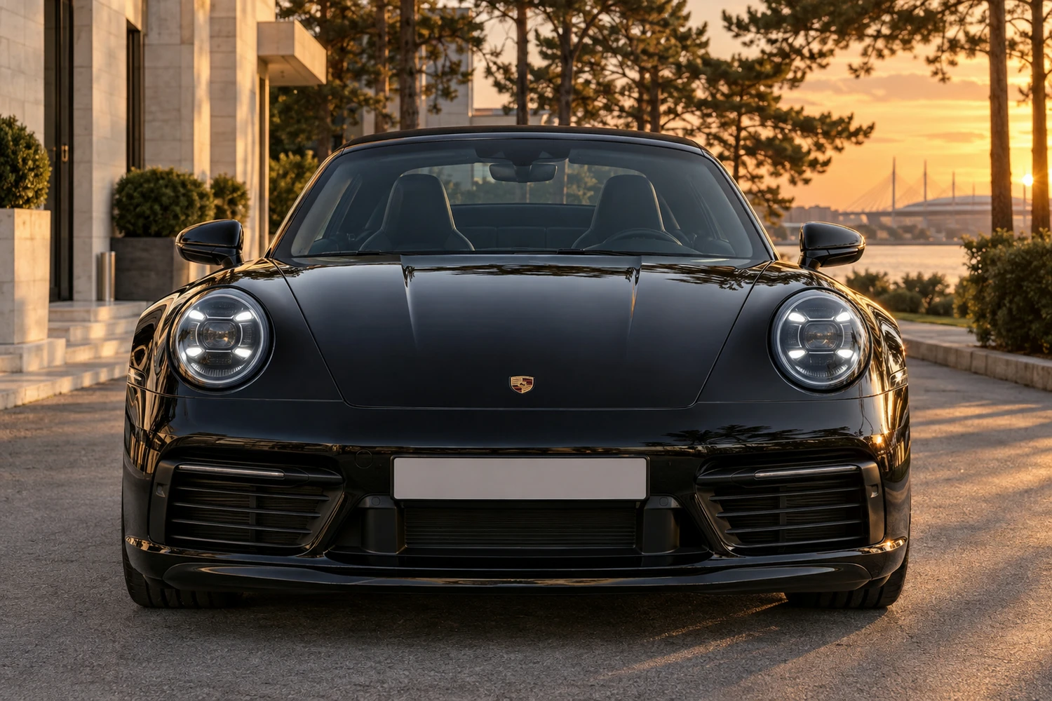 АВТО 1006903 Porsche 911 Targa 992 чёрный Санкт Петербург