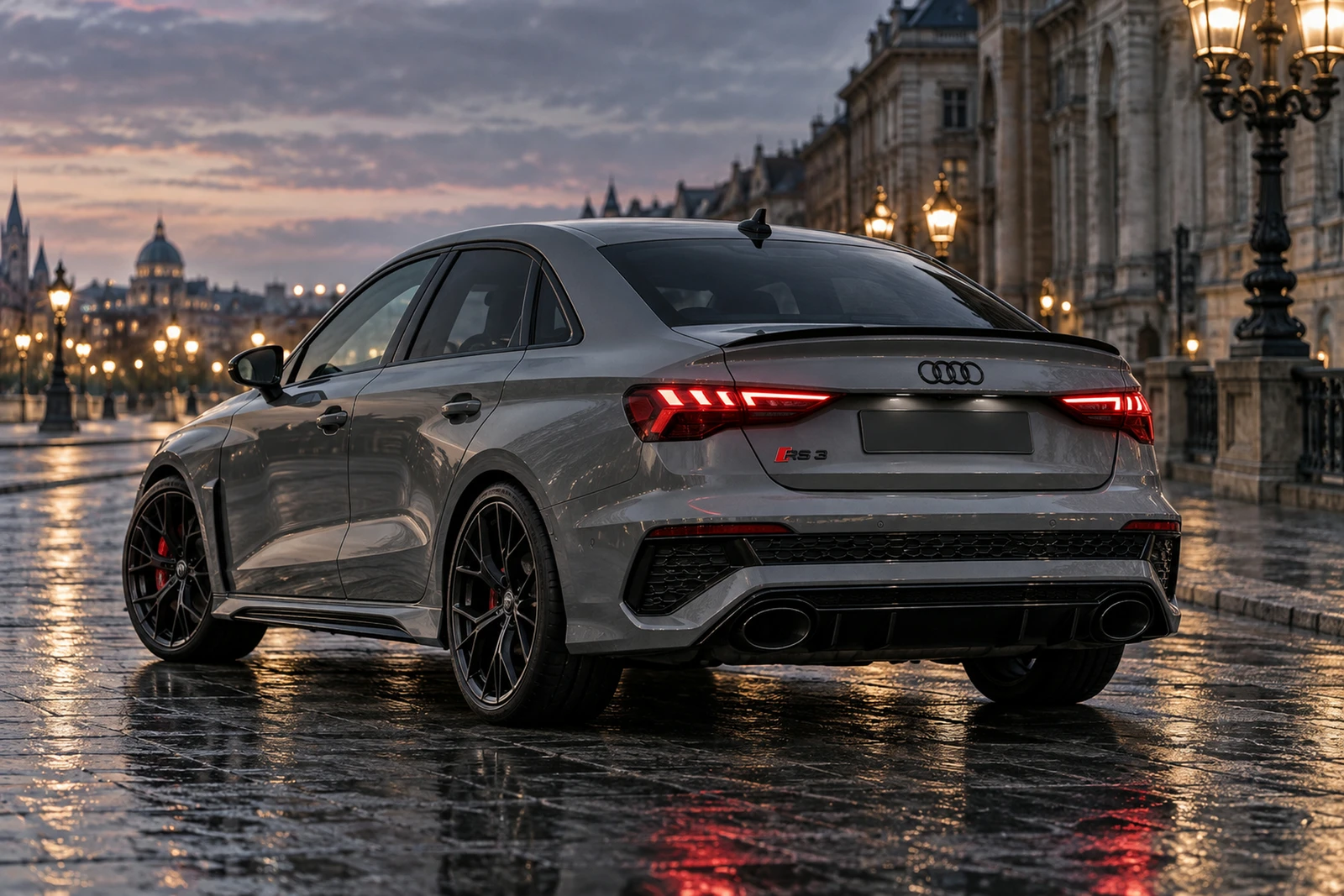 АВТО 1008216 Ауди RS3 серый Дождливый бульвар