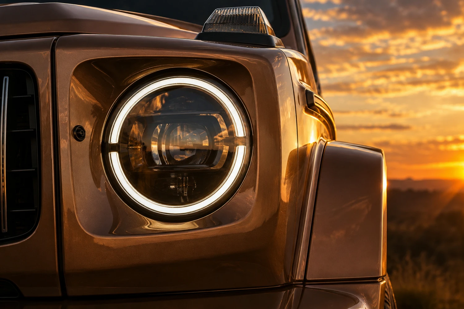 АВТО 1006776 Mercedes G63 медный кольцо фары