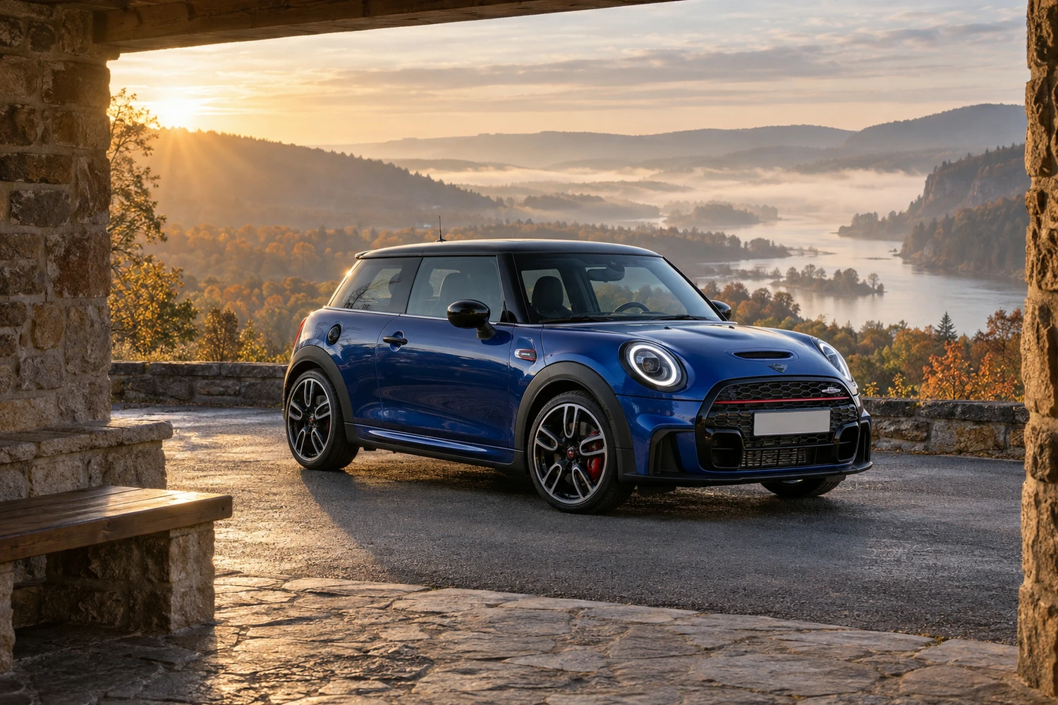 АВТО 1007204 MINI JCW F56 синий туман над рекой