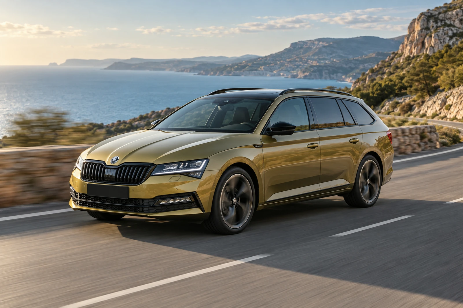 АВТО 1008526 Шкода Superb SportLine золотистый Приморское шоссе