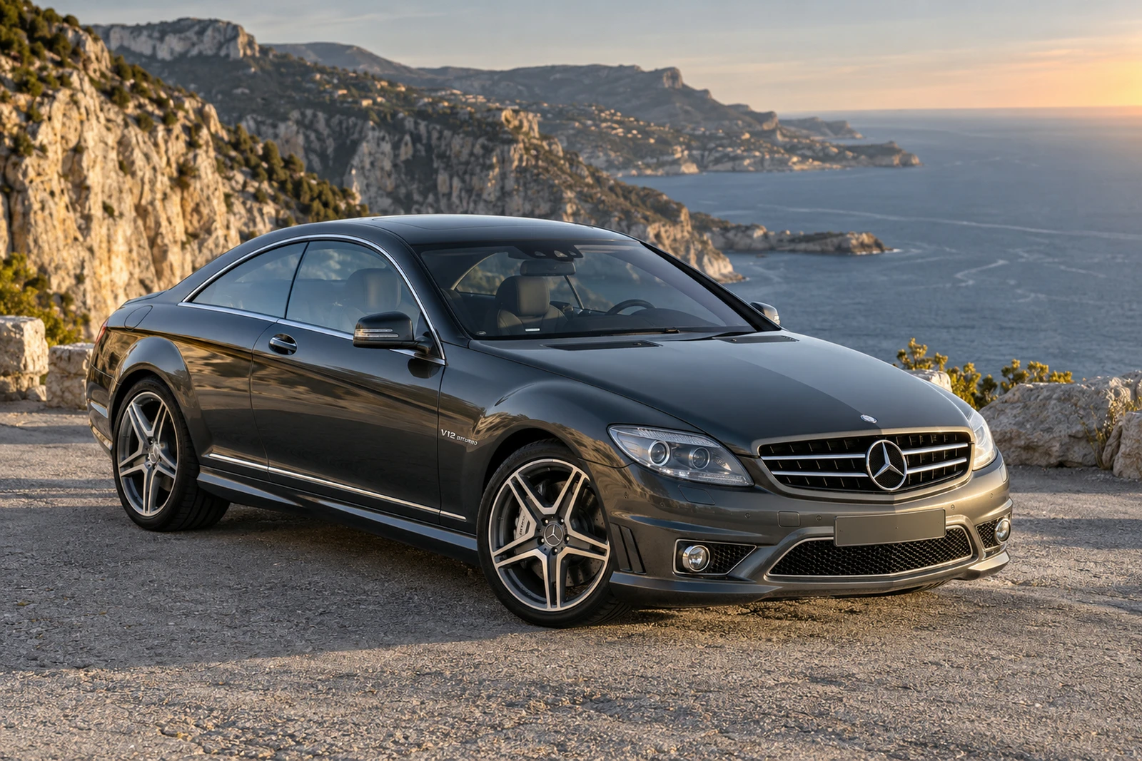 АВТО 1008536 Мерседес CL65 C216 графитовый Средиземноморские скалы