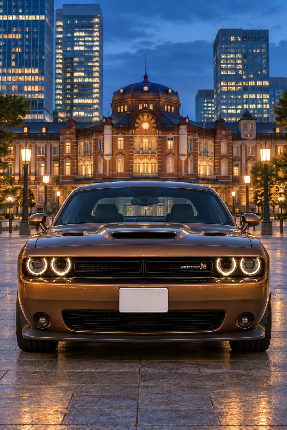 АВТО 1007170 Dodge Challenger Scat Pack бронзовый Токио