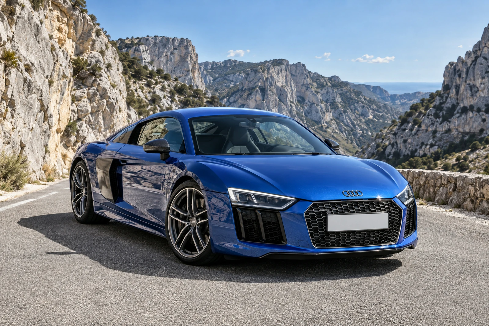АВТО 1008388 Ауди R8 V10 Синий Белый каньон