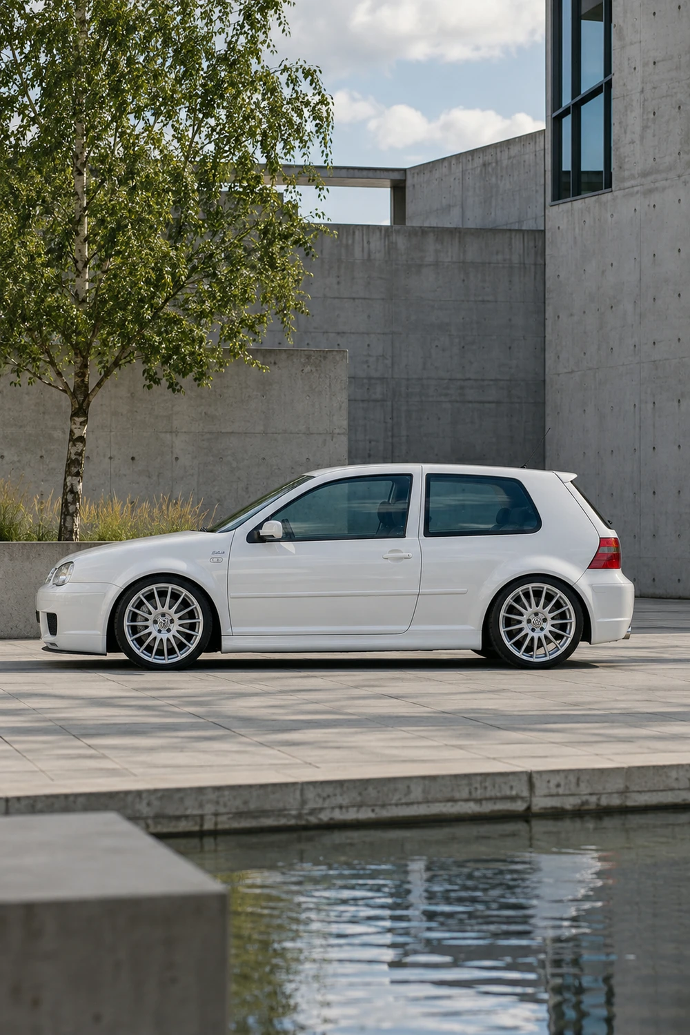 АВТО 1007337 Volkswagen Golf R32 Mk4 белый Берлин