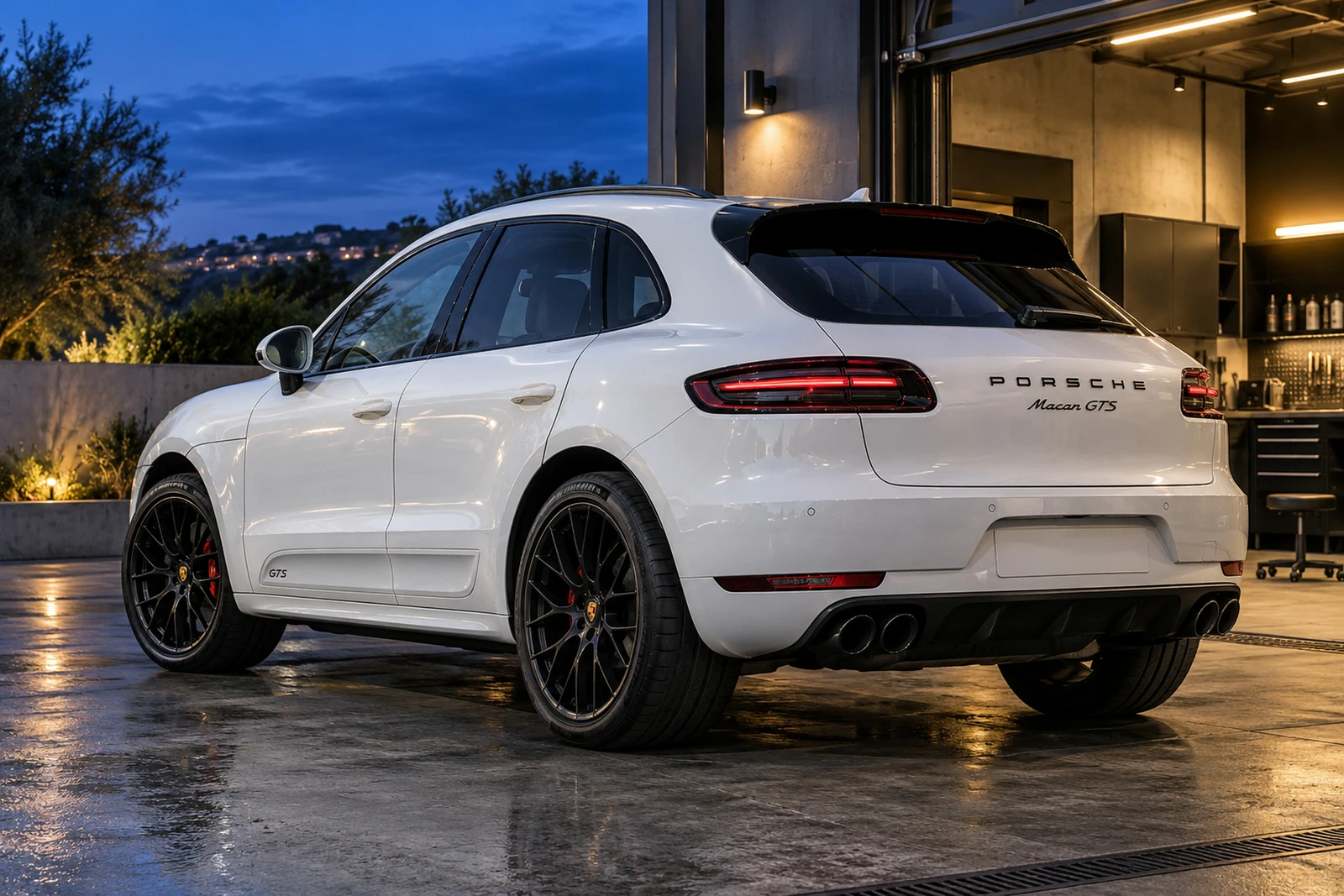 АВТО 1008094 Порше Макан GTS белый Детейлинг