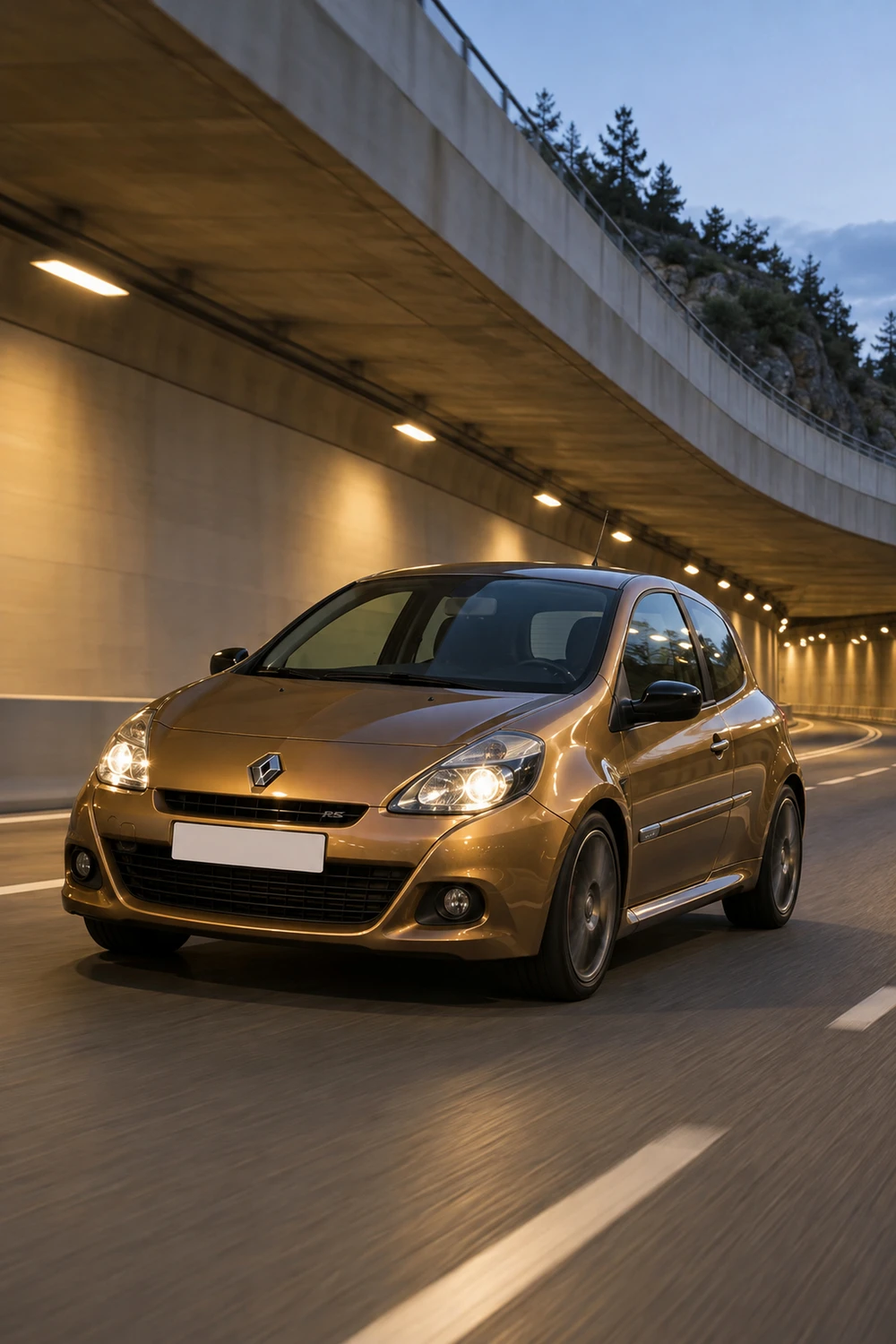 АВТО 1007461 Renault Clio RS III бронзовый бетонный тоннель