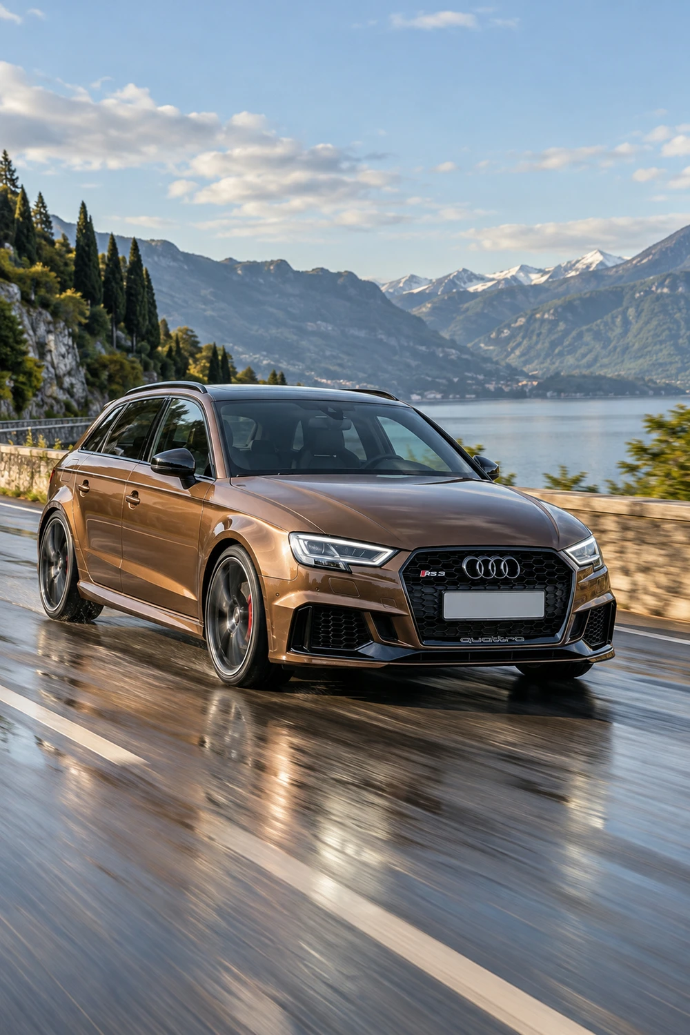АВТО 1007214 Audi RS3 8V бронзовый мокрый асфальт