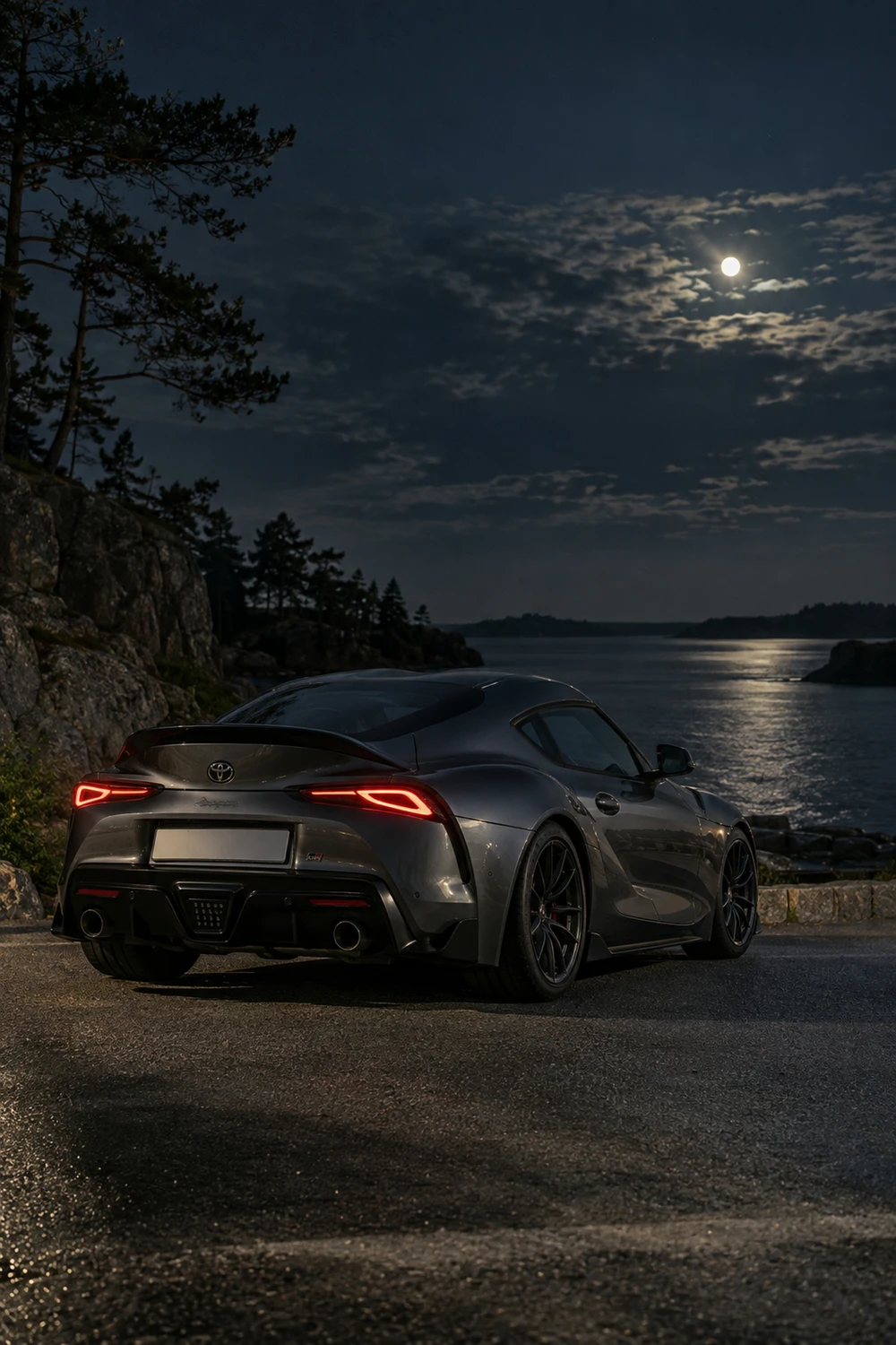 АВТО 1007378 Toyota GR Supra A90 графит ночь на заливе